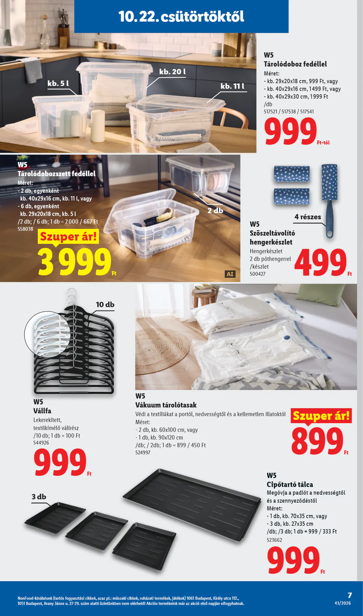 Lidl akciós újság 2026.10.22-től - 7. oldal.