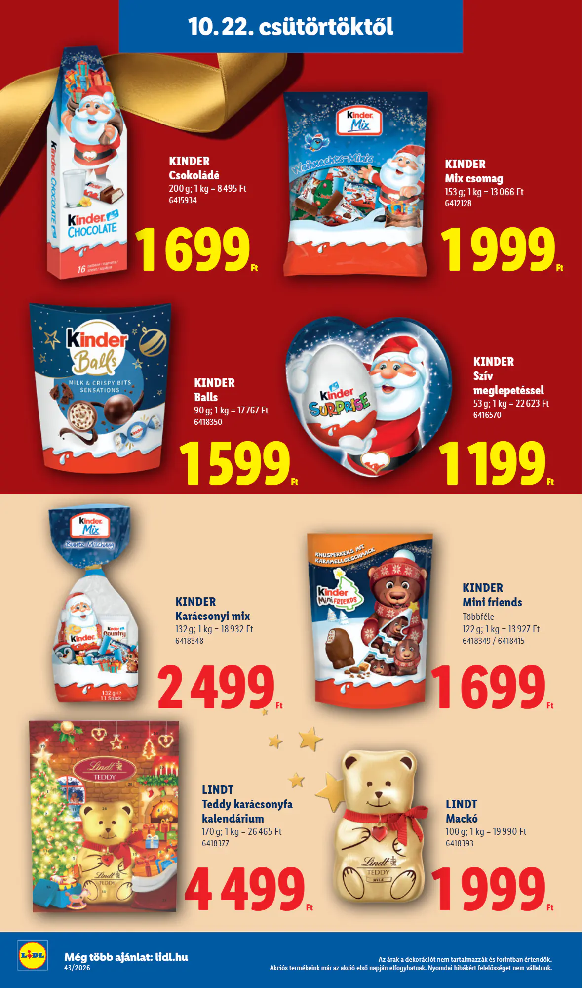Lidl akciós újság 2026.10.22-től - 14. oldal.