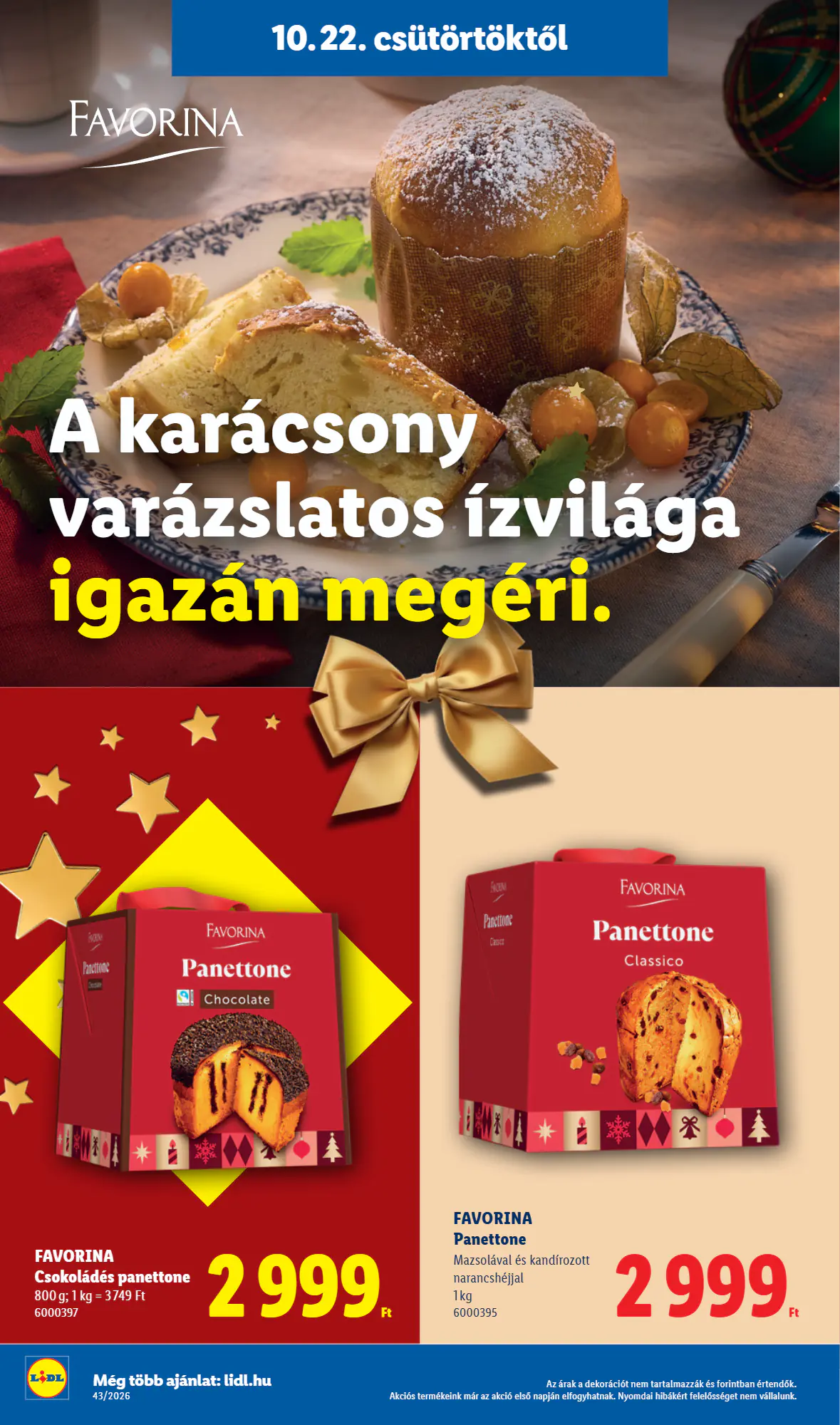 Lidl akciós újság 2026.10.22-től - 2. oldal.