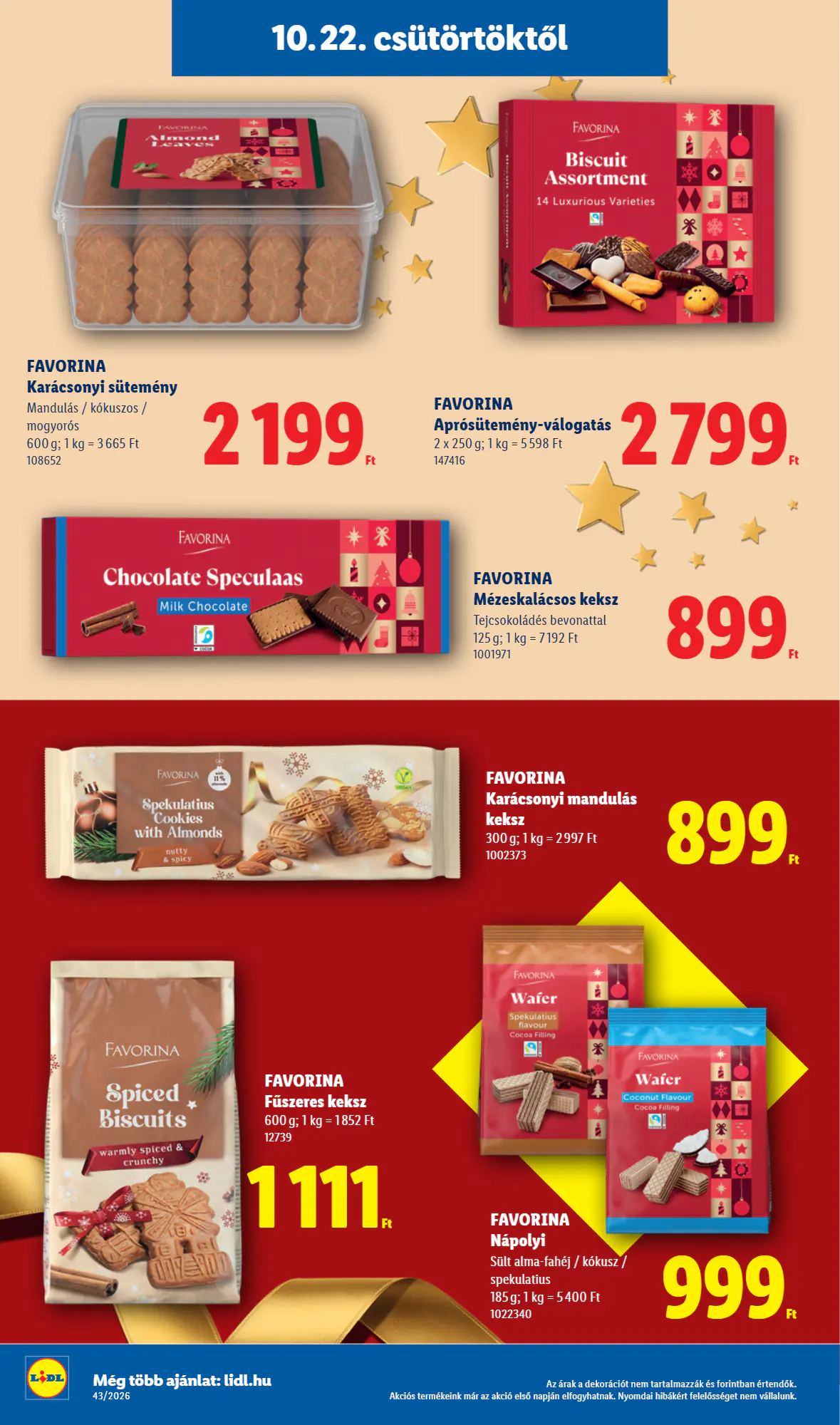 Lidl akciós újság 2026.10.22-től - 4. oldal.