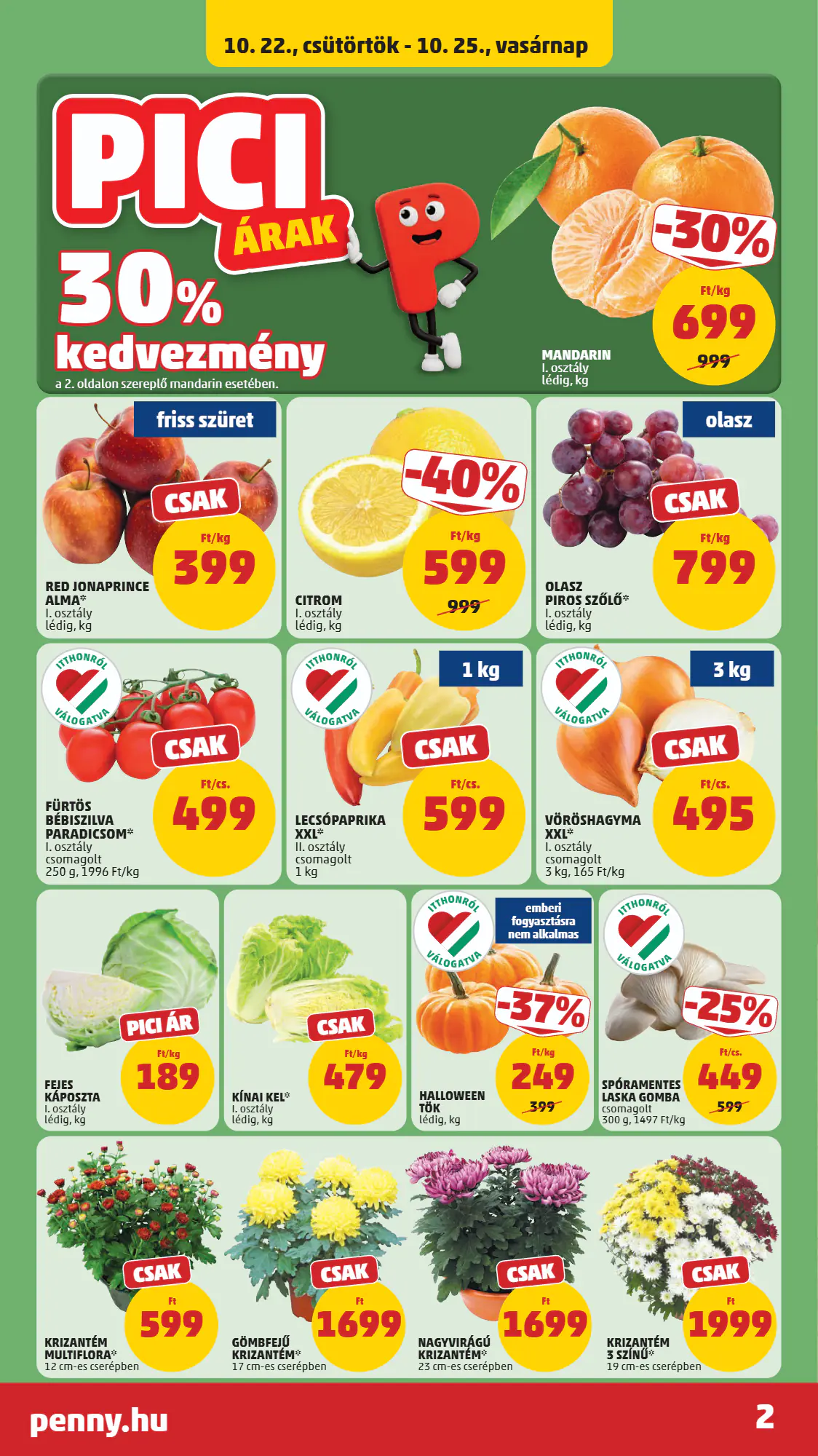 Penny Market akciós újság 2026.10.22-től - 2. oldal.