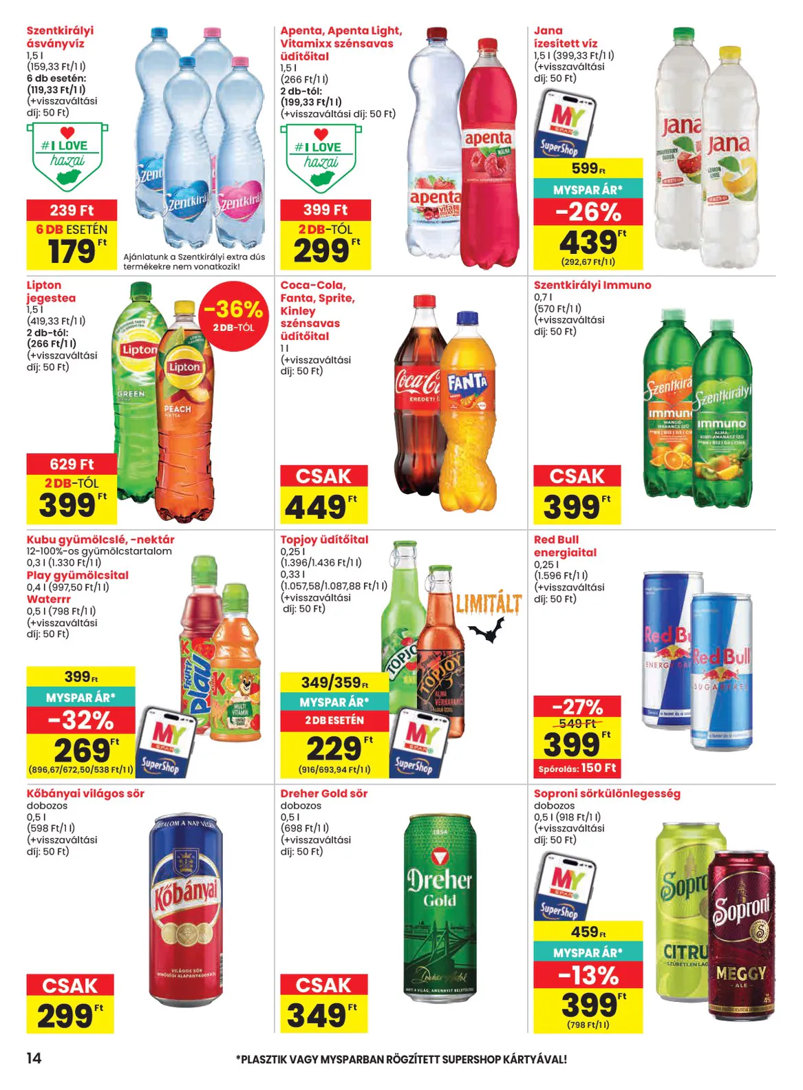 Spar akciós újság 2026.10.22-től - 14. oldal.