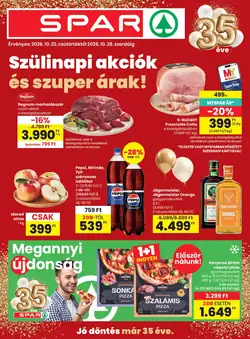 Spar akciós újság 2026.10.22-től