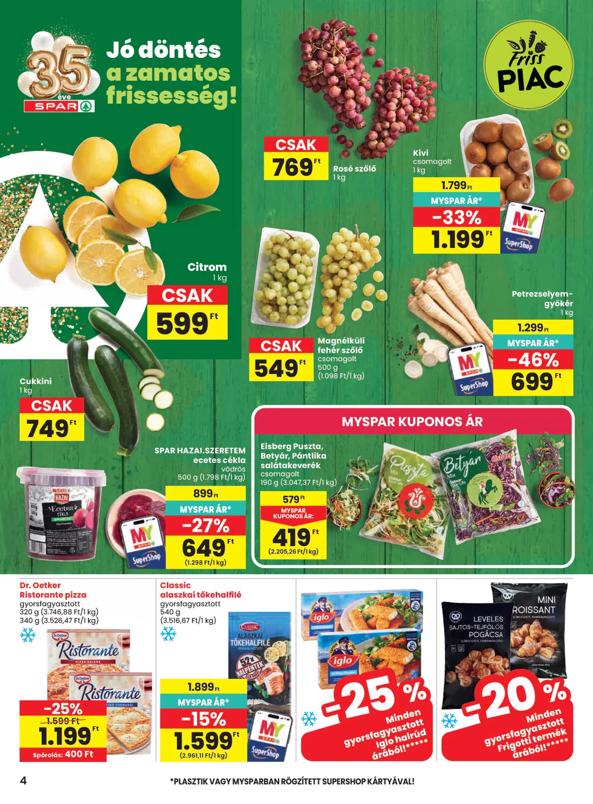 Spar akciós újság 2026.10.22-től - 4. oldal.