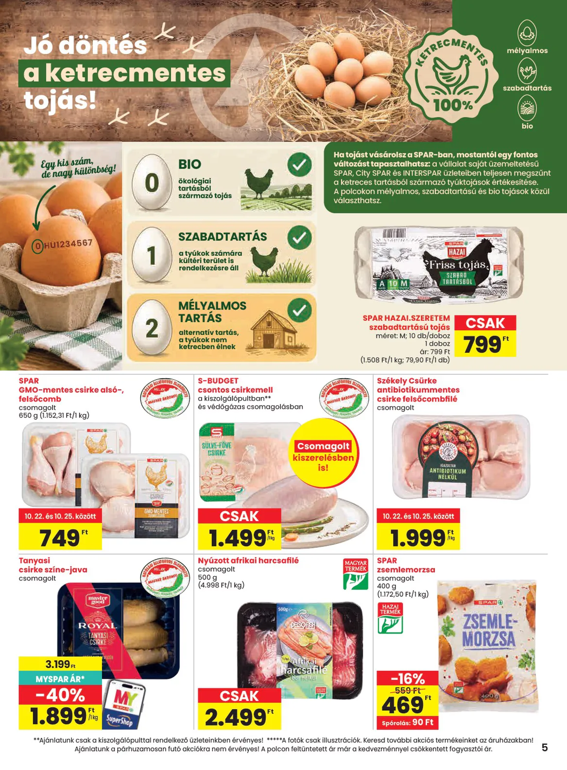Spar akciós újság 2026.10.22-től - 5. oldal.