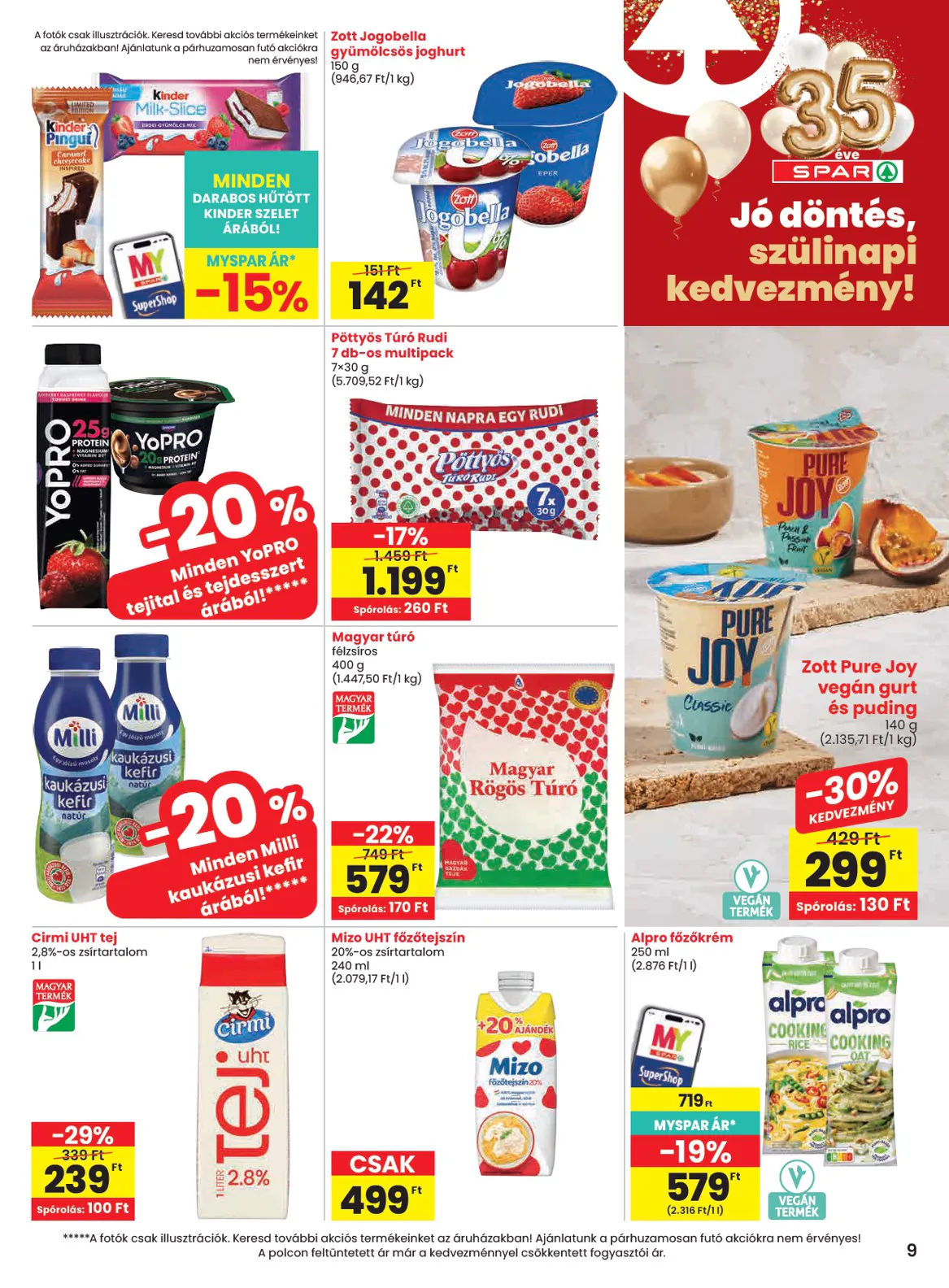 Spar akciós újság 2026.10.22-től - 9. oldal.