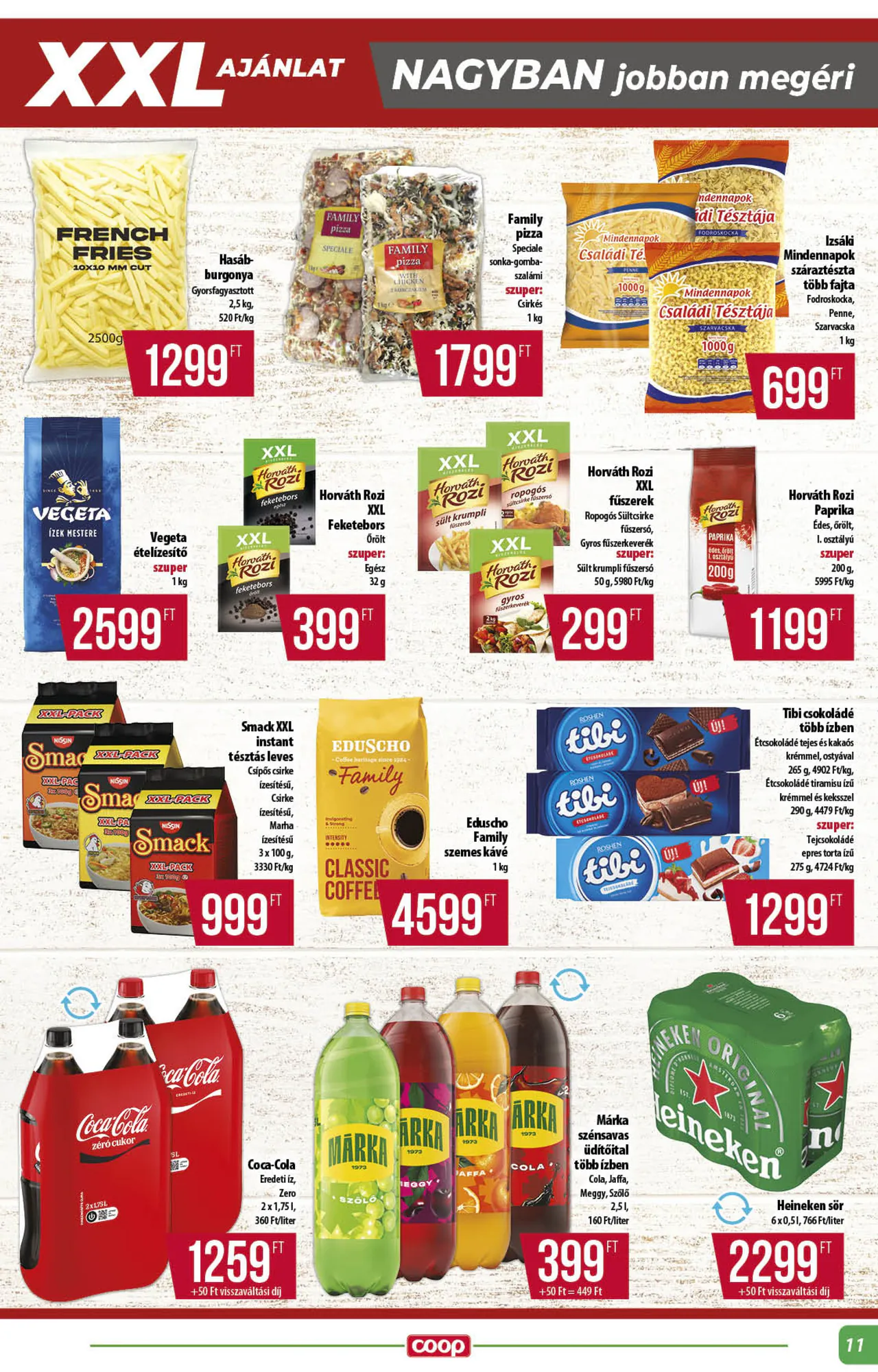 Coop akciós újság 2026.10.22-től - 11. oldal.
