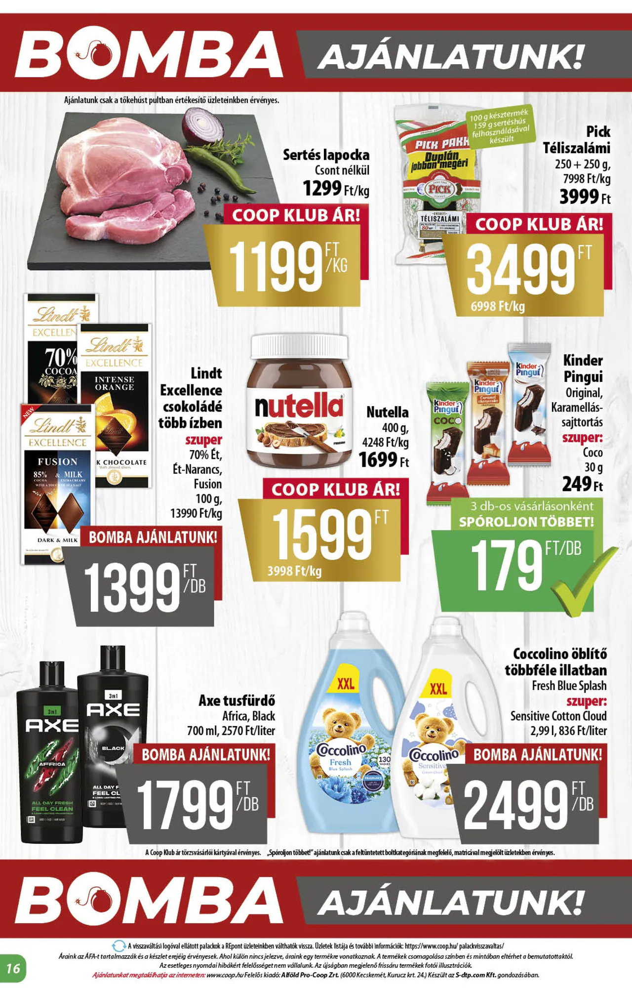 Coop akciós újság 2026.10.22-től - 16. oldal.
