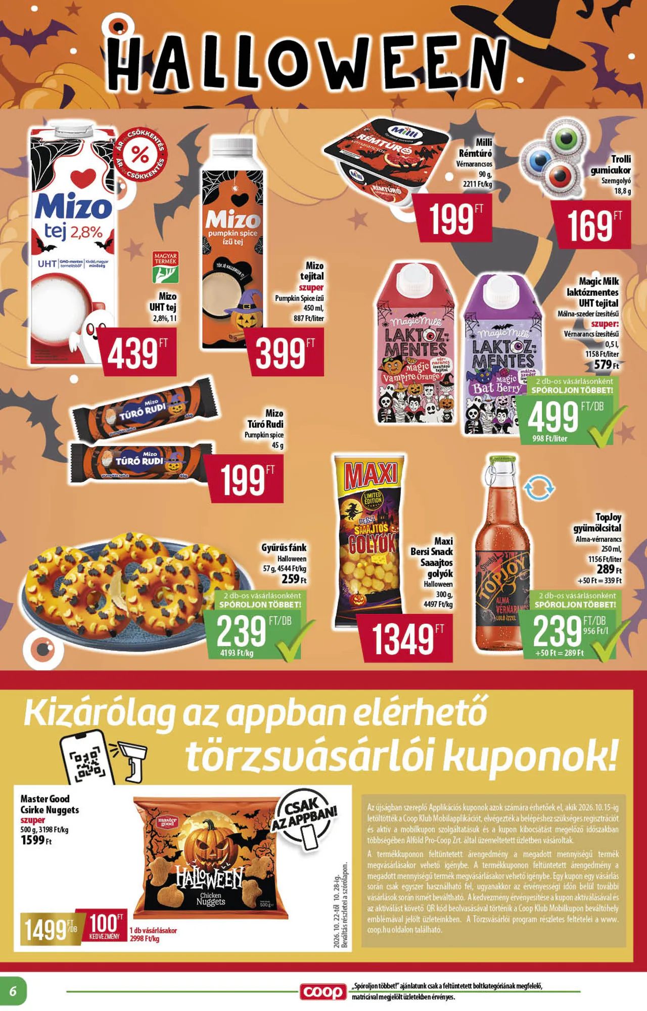 Coop akciós újság 2026.10.22-től - 6. oldal.
