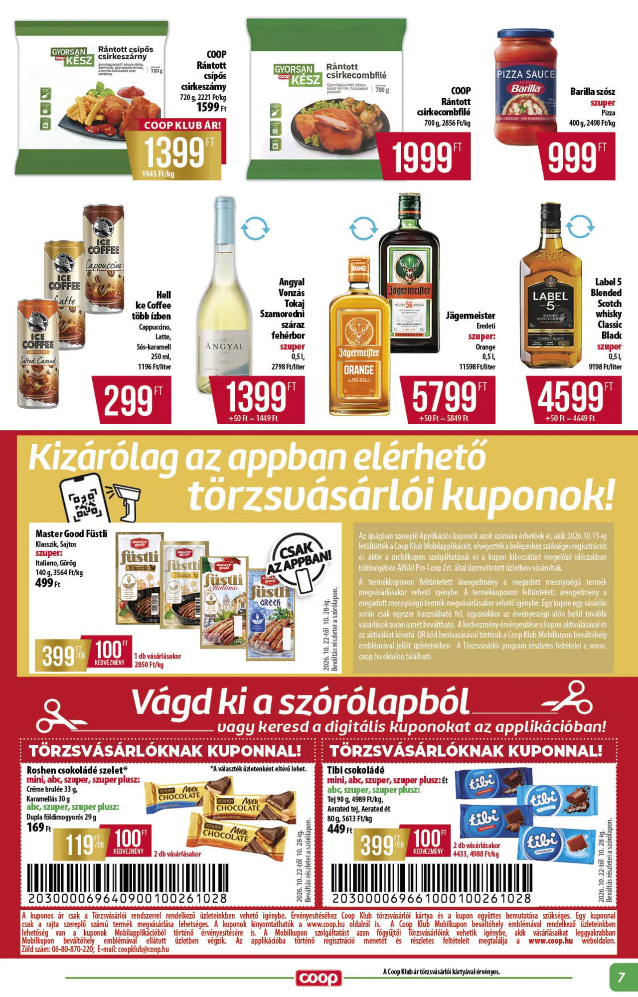 Coop akciós újság 2026.10.22-től - 7. oldal.