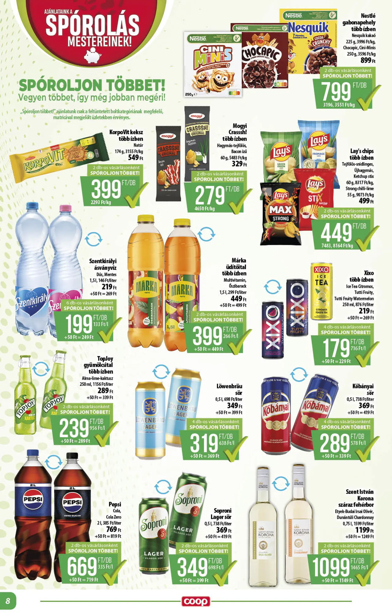 Coop akciós újság 2026.10.22-től - 8. oldal.