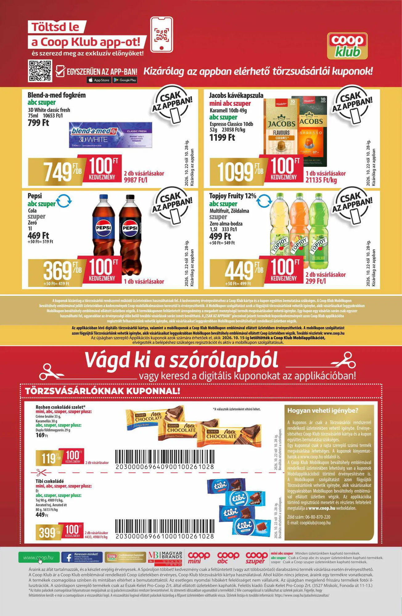 Coop akciós újság 2026.10.22-től - 12. oldal.
