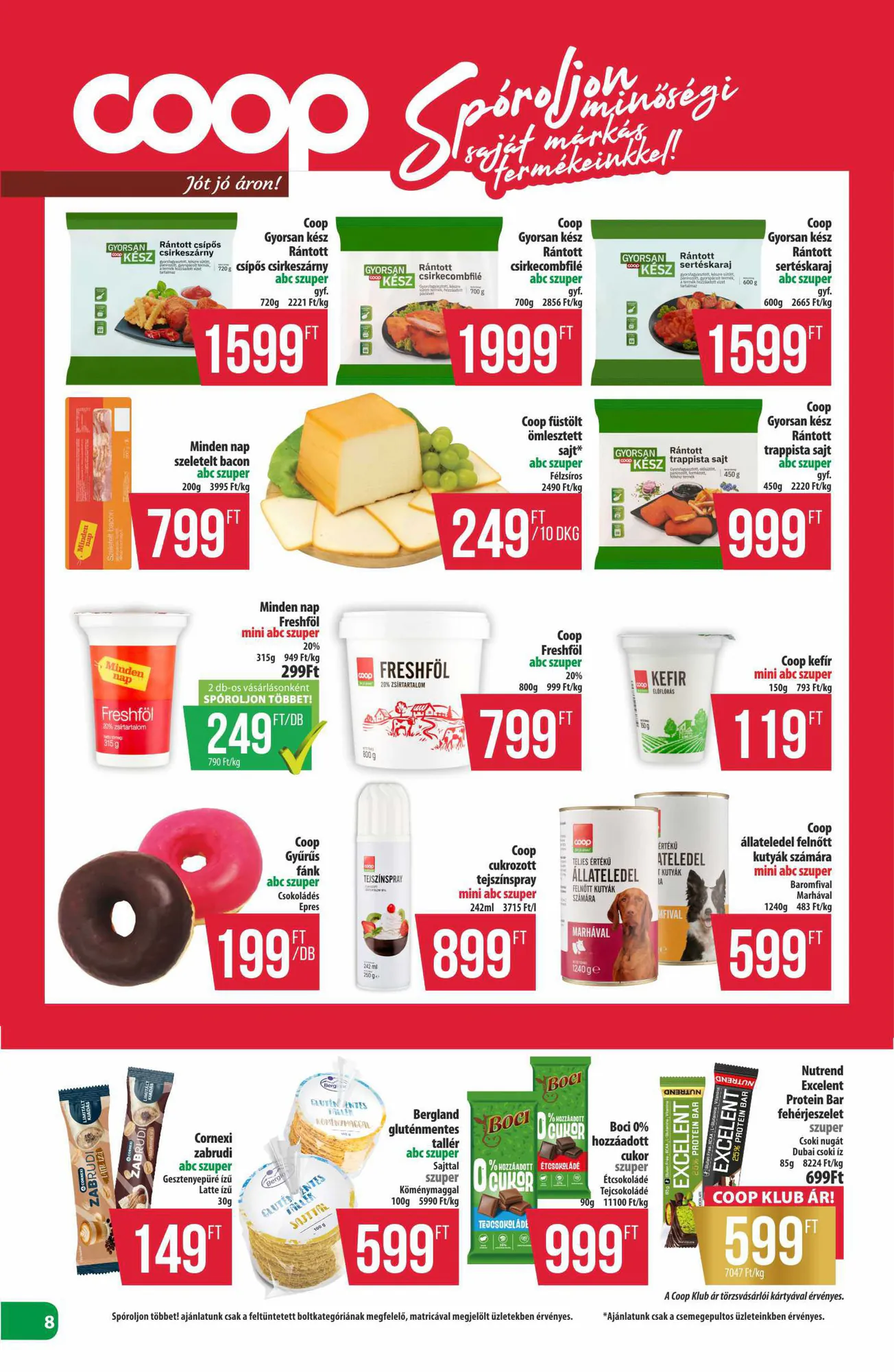 Coop akciós újság 2026.10.22-től - 8. oldal.