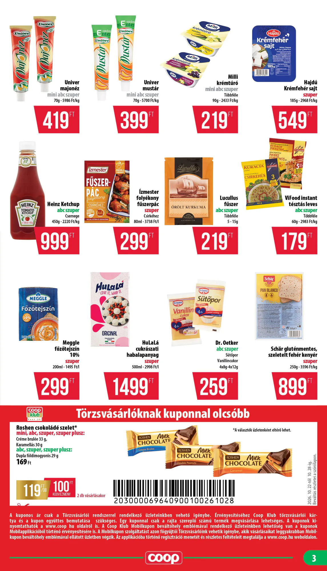 Coop akciós újság 2026.10.22-től - 3. oldal.