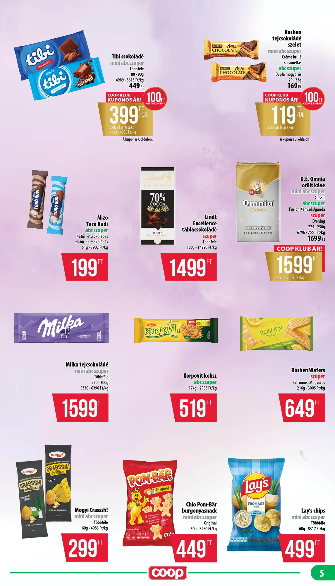 Coop akciós újság 2026.10.22-től - 5. oldal.