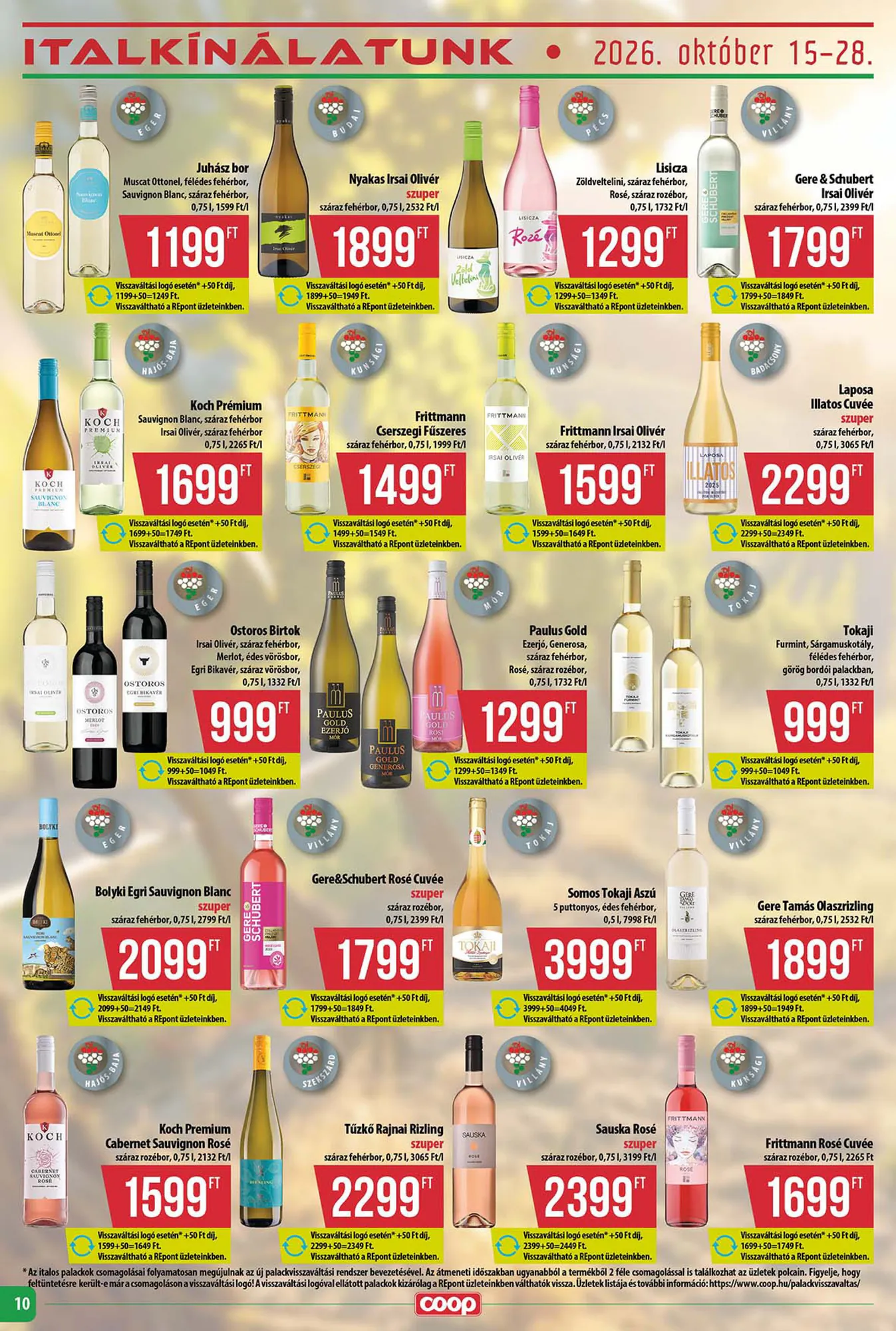 Coop akciós újság 2026.10.22-től - 10. oldal.