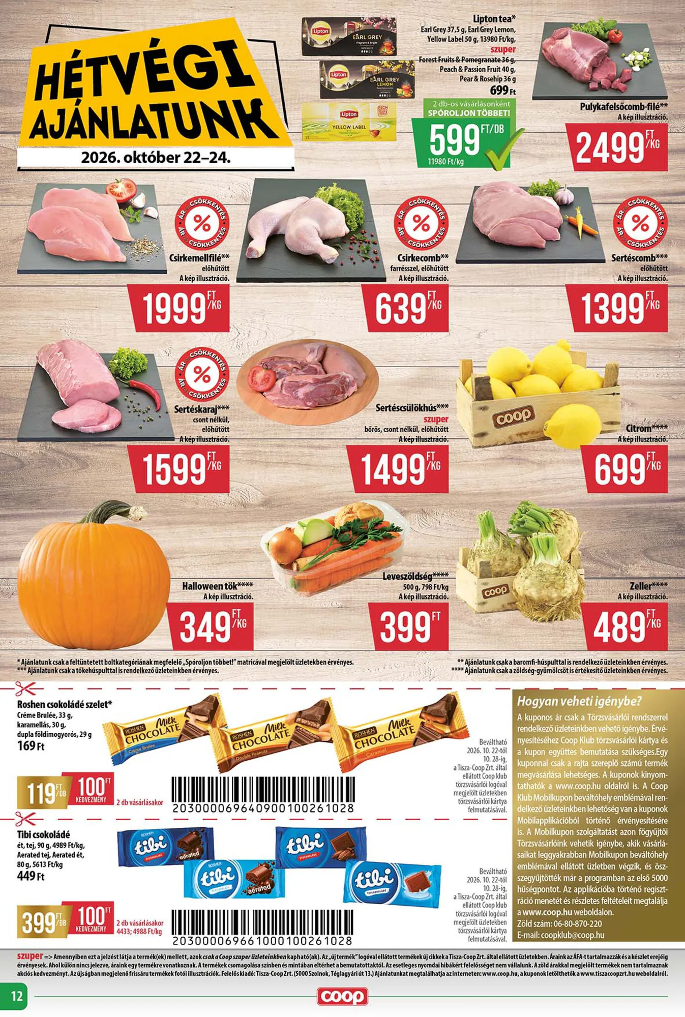 Coop akciós újság 2026.10.22-től - 12. oldal.