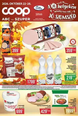 Coop akciós újság 2026.10.22-től