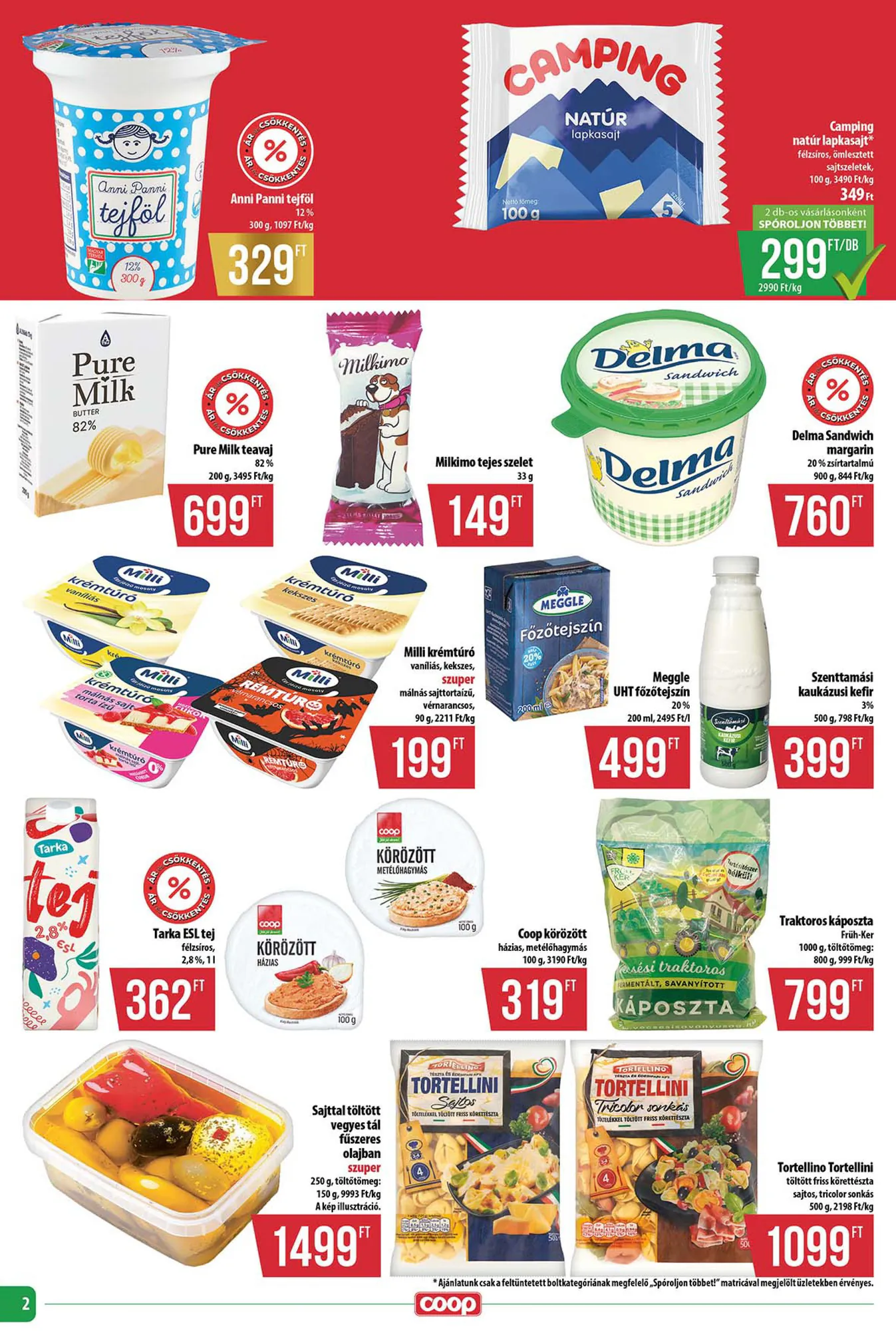 Coop akciós újság 2026.10.22-től - 2. oldal.