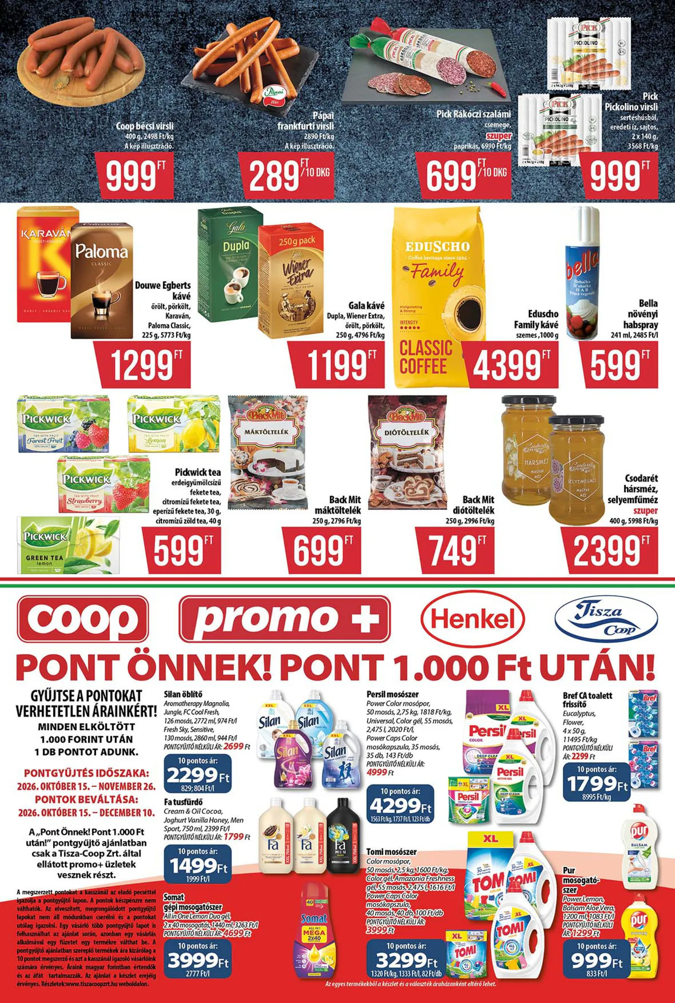 Coop akciós újság 2026.10.22-től - 4. oldal.