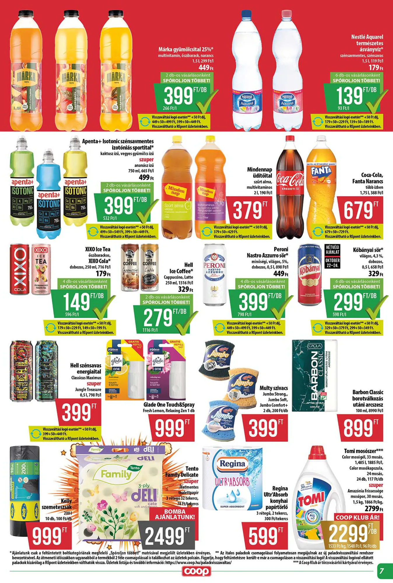 Coop akciós újság 2026.10.22-től - 7. oldal.