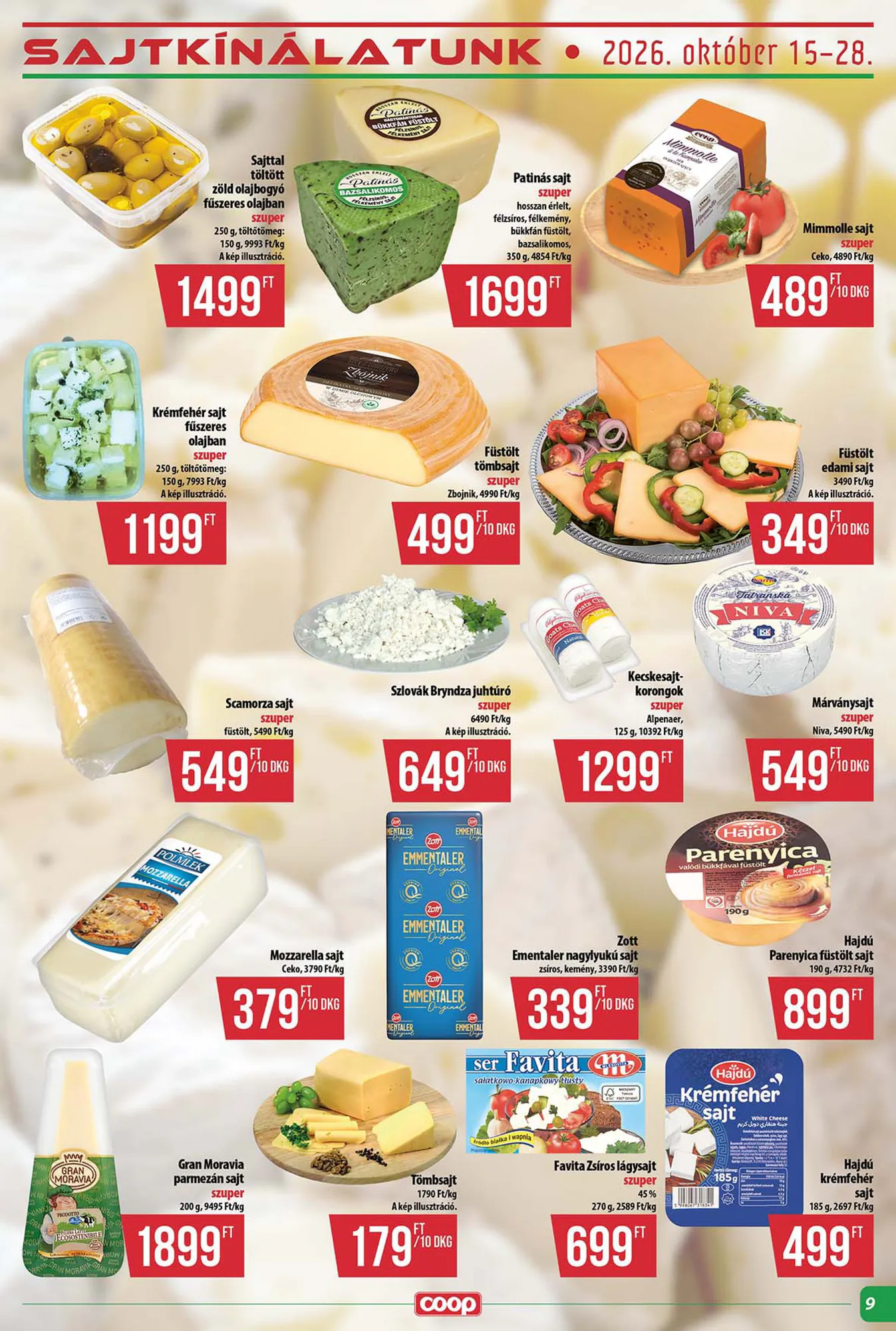 Coop akciós újság 2026.10.22-től - 9. oldal.