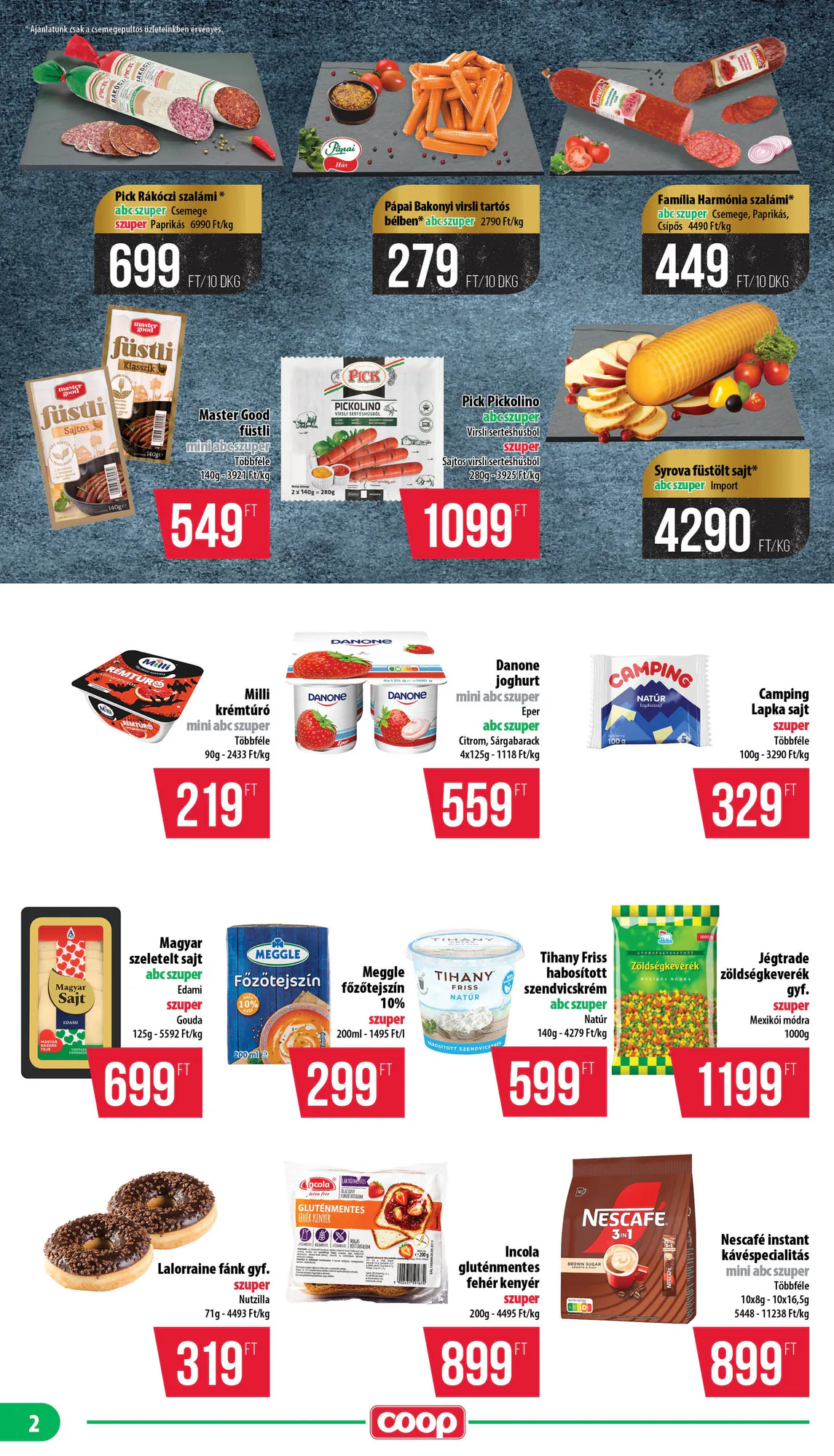Coop akciós újság 2026.10.22-től - 2. oldal.