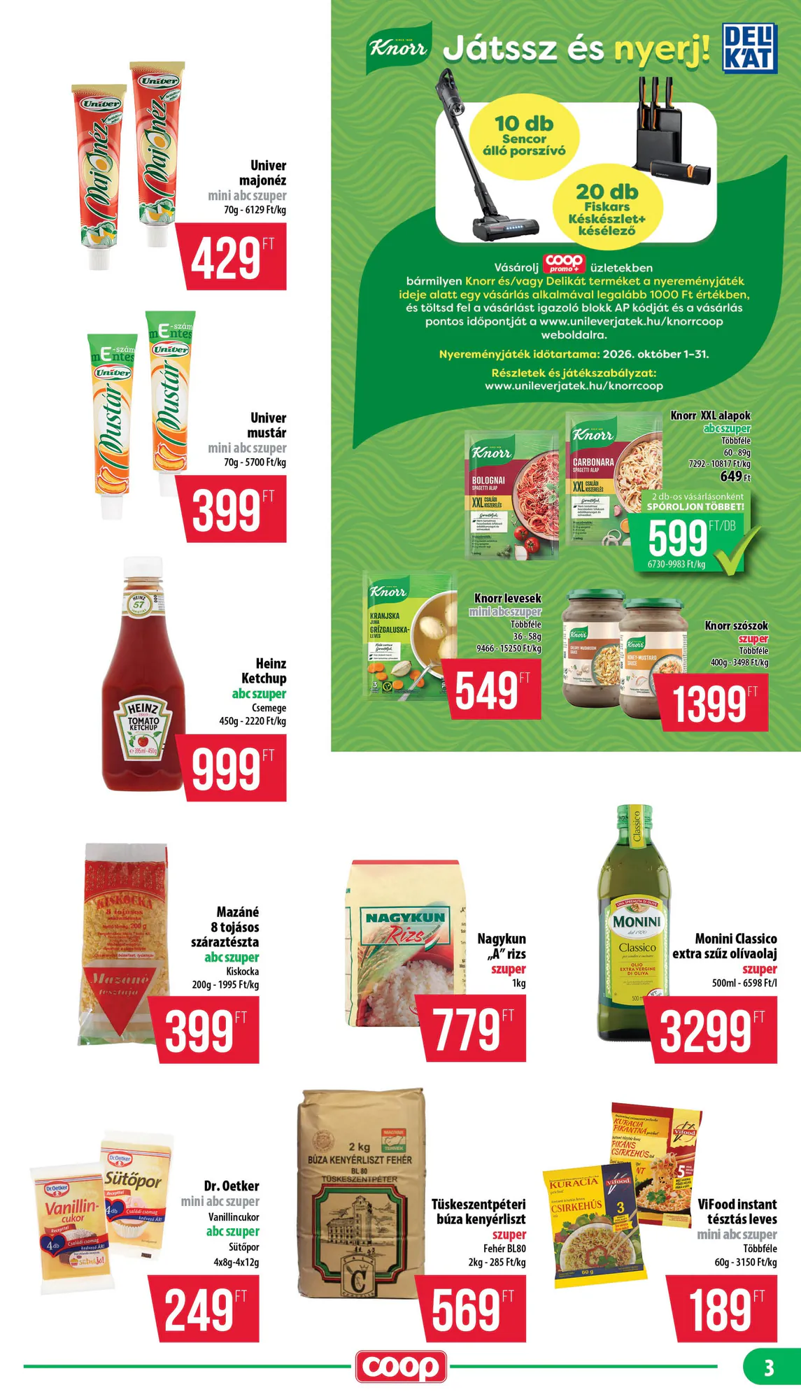 Coop akciós újság 2026.10.22-től - 3. oldal.