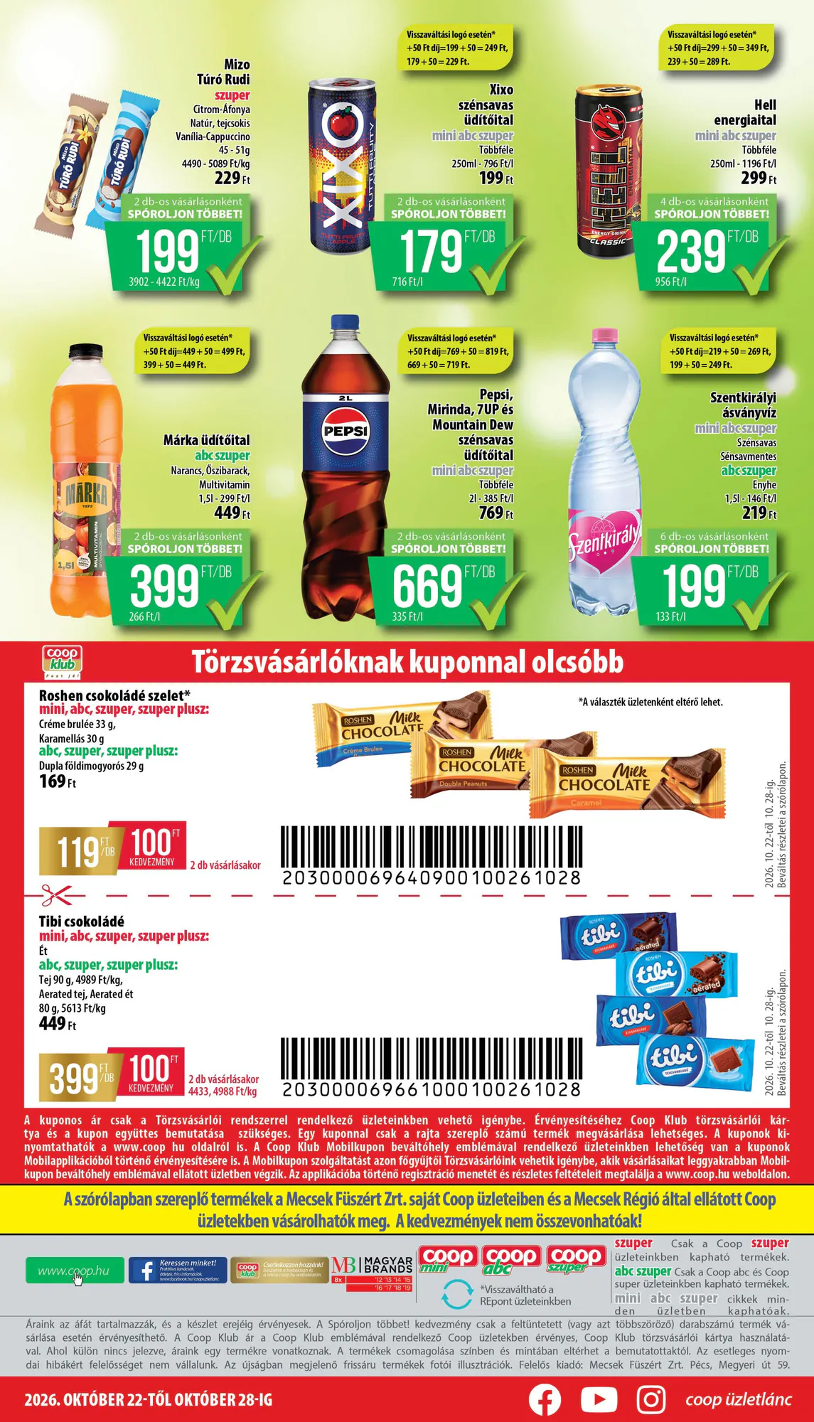 Coop akciós újság 2026.10.22-től - 8. oldal.