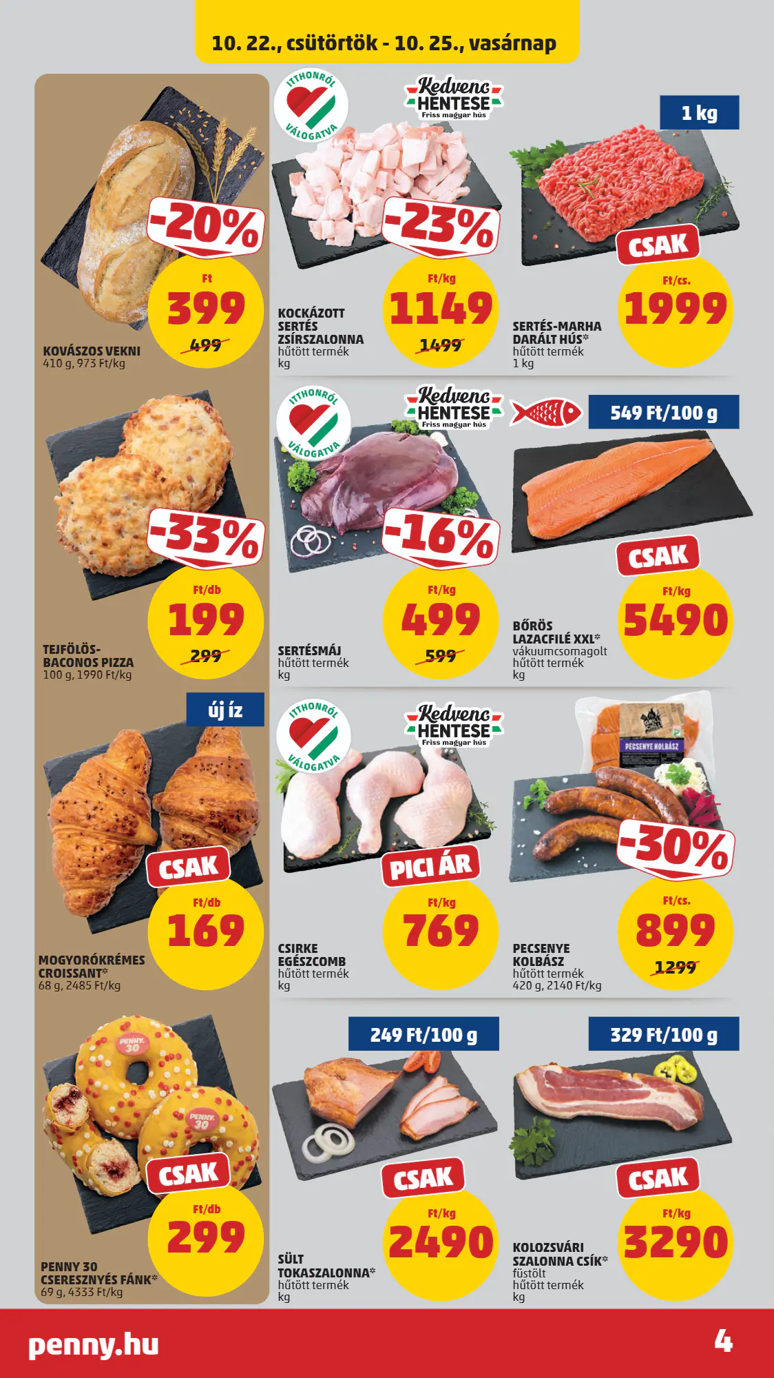 Penny Market akciós újság 2026.10.22-től - 6. oldal.