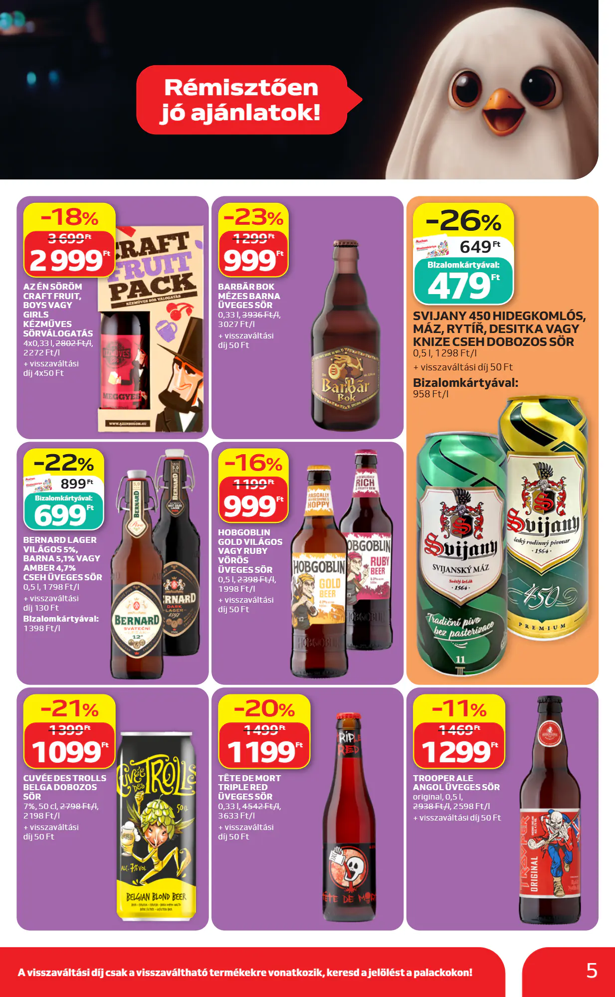 Auchan akciós újság 2026.10.22-től - 5. oldal.