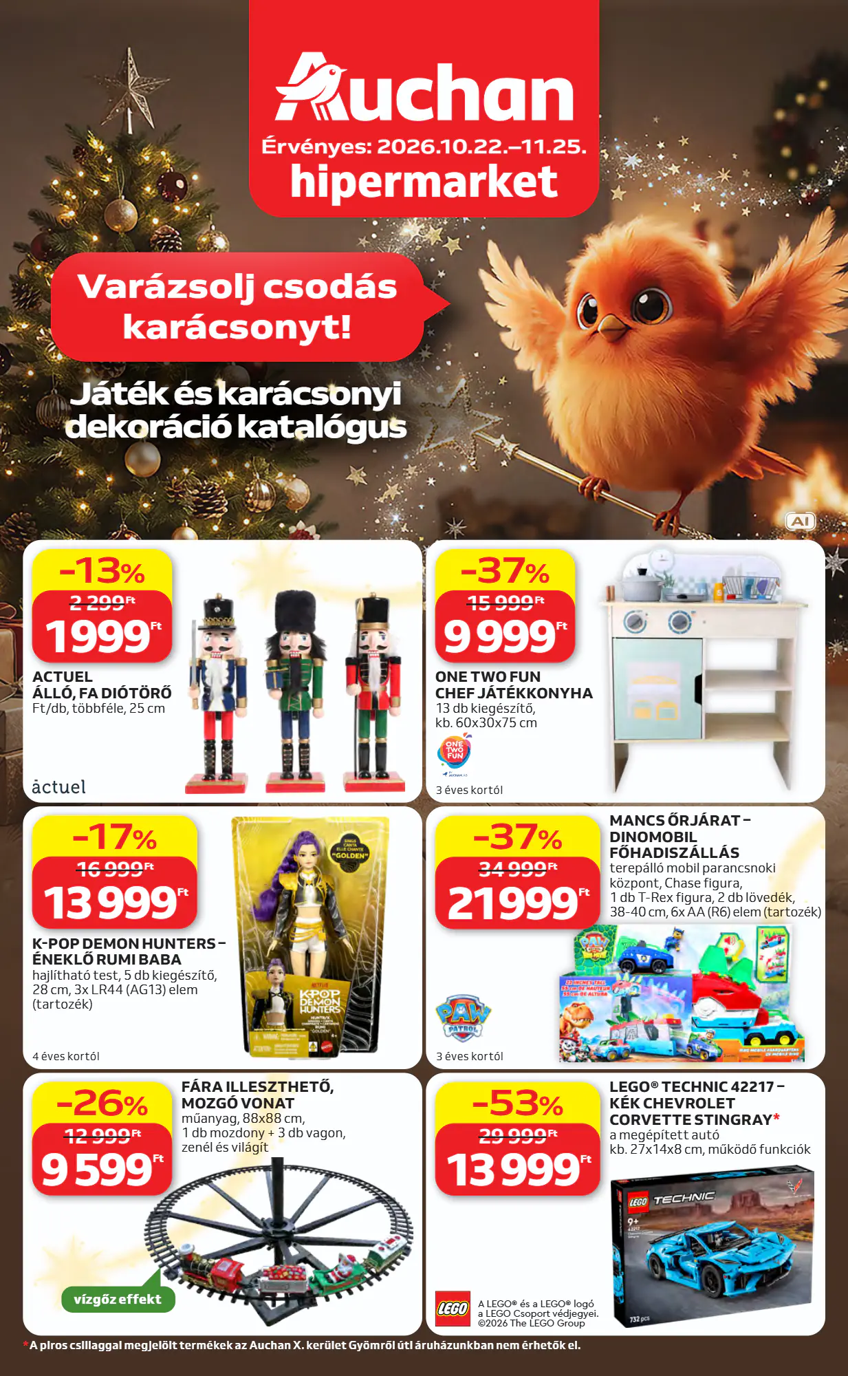 Auchan akciós újság 2026.10.22-től - 1. oldal.