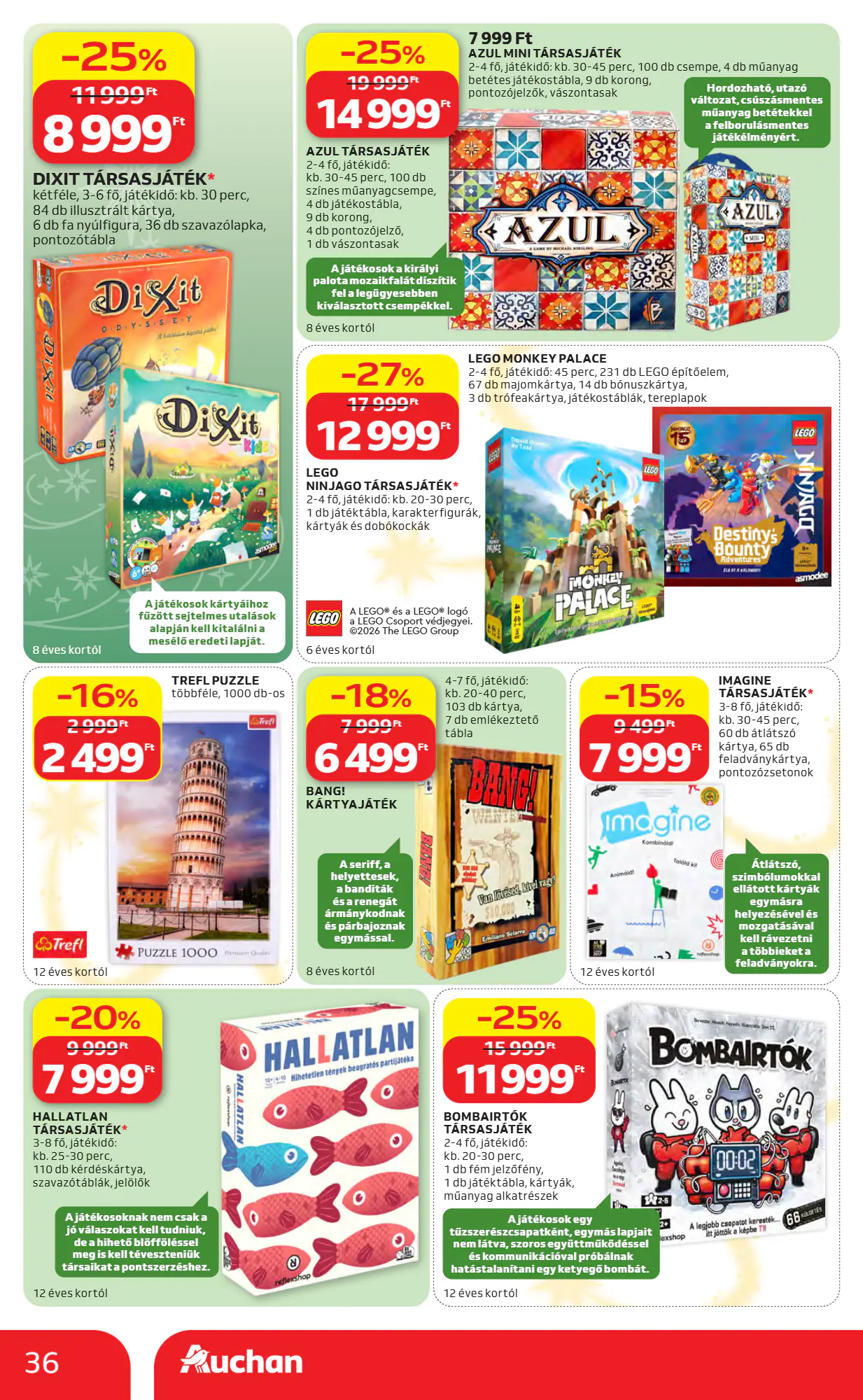 Auchan akciós újság 2026.10.22-től - 36. oldal.