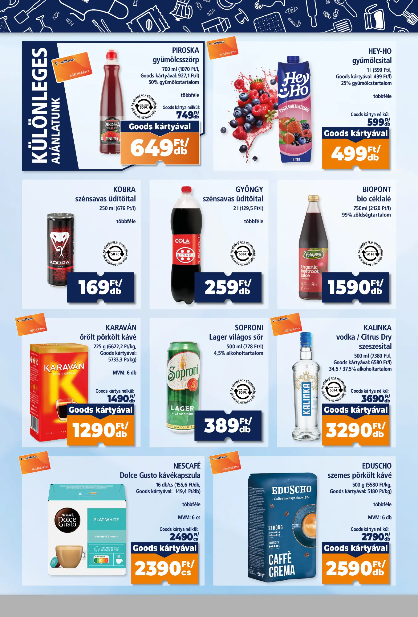 Goods Market akciós újság 2026.10.22-től - 8. oldal.