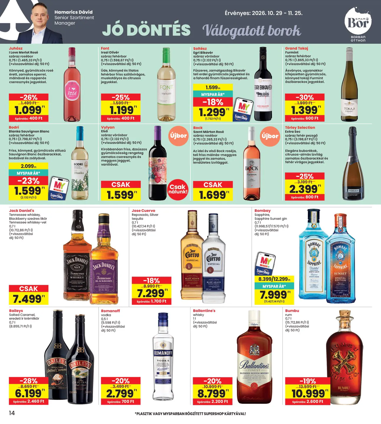 Interspar akciós újság 2026.10.29-től - 14. oldal.