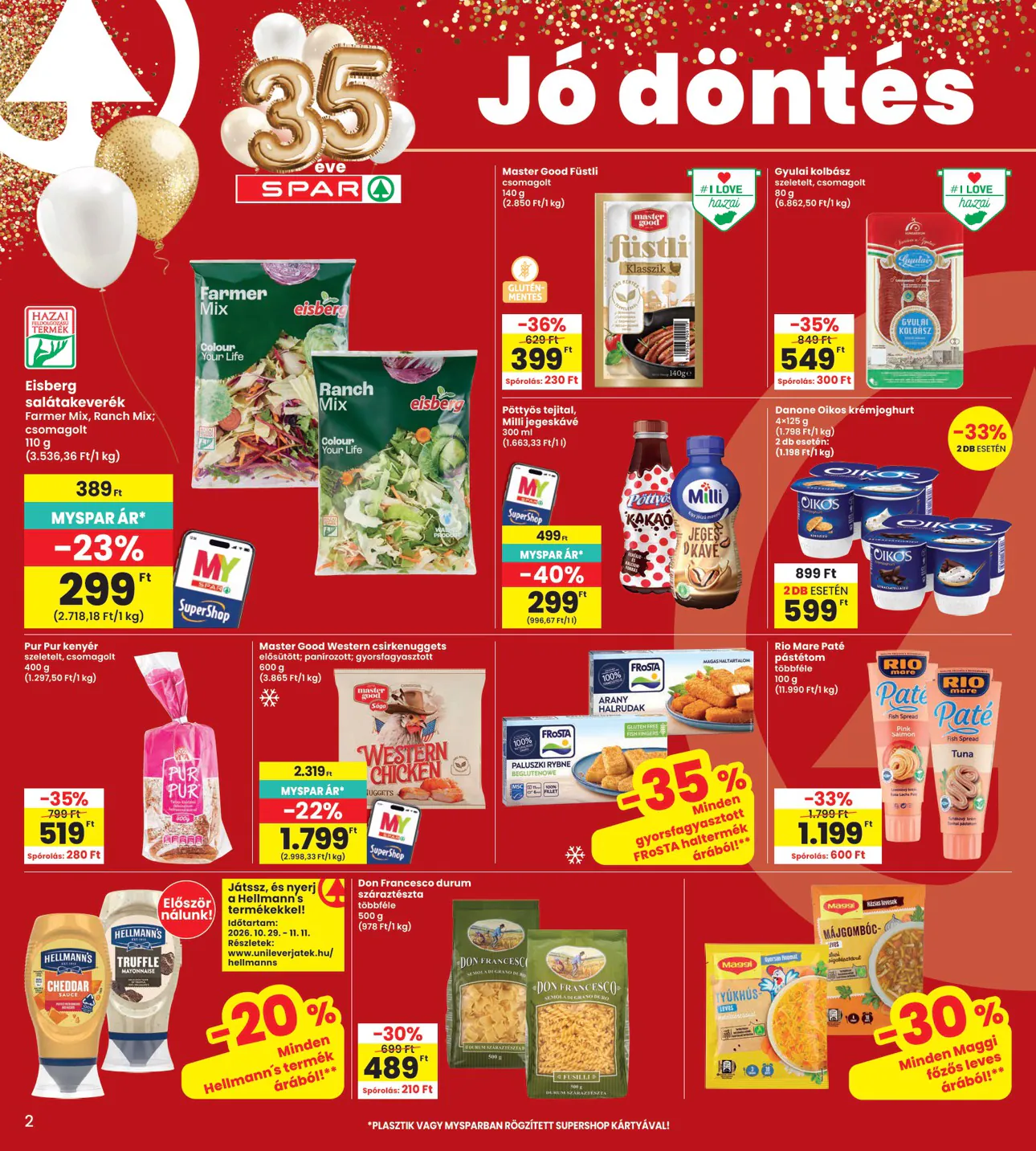 Interspar akciós újság 2026.10.29-től - 2. oldal.