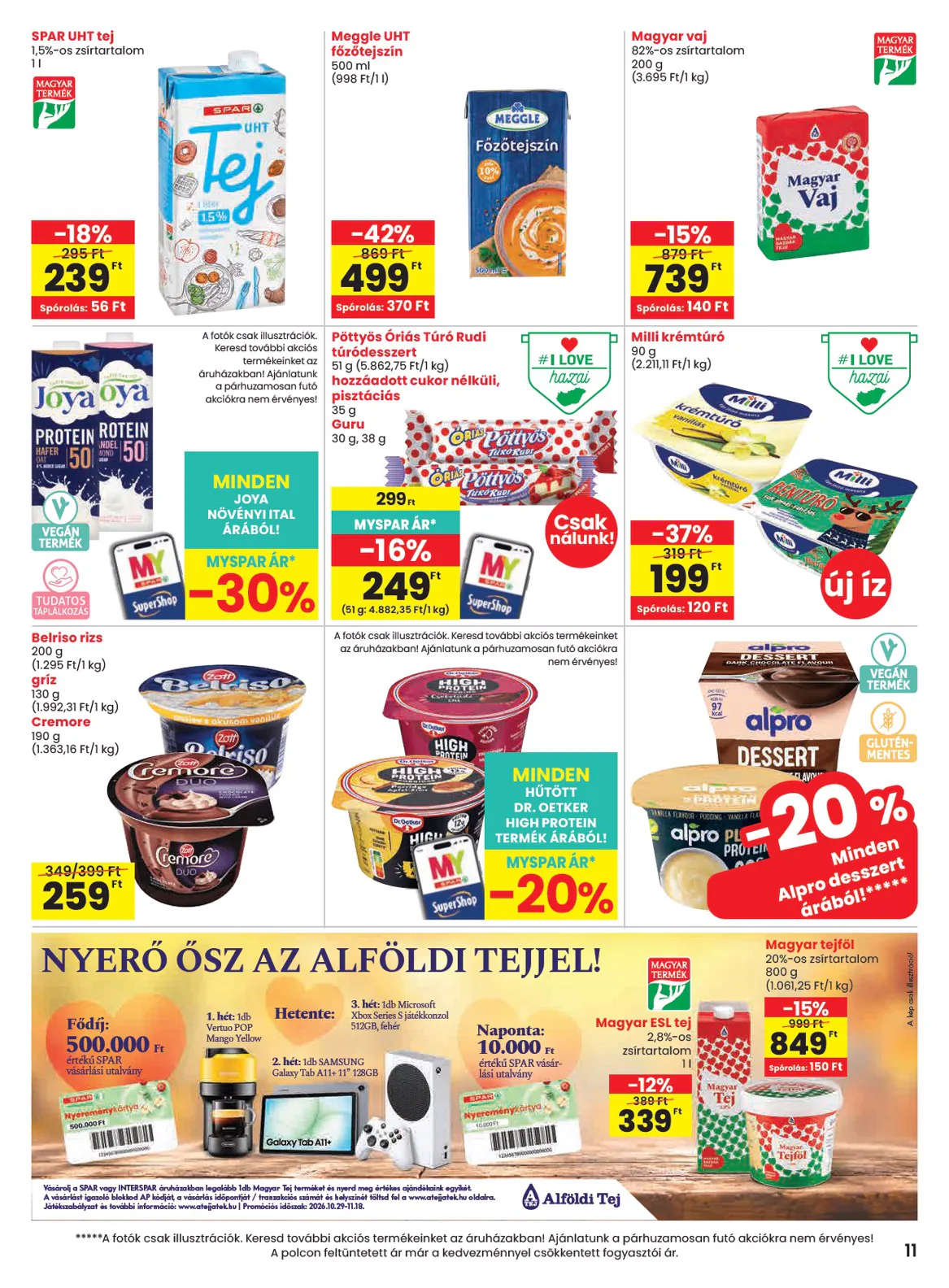 Spar akciós újság 2026.10.29-től - 11. oldal.
