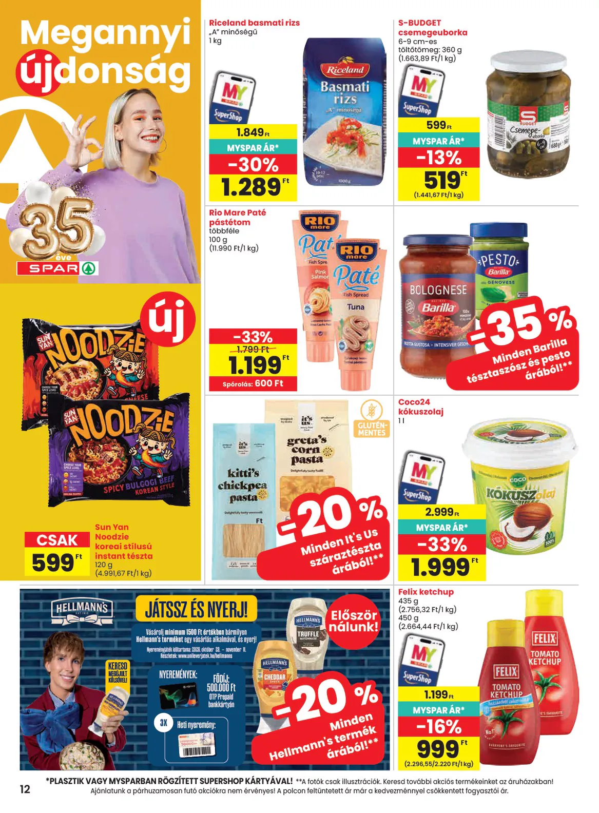 Spar akciós újság 2026.10.29-től - 12. oldal.