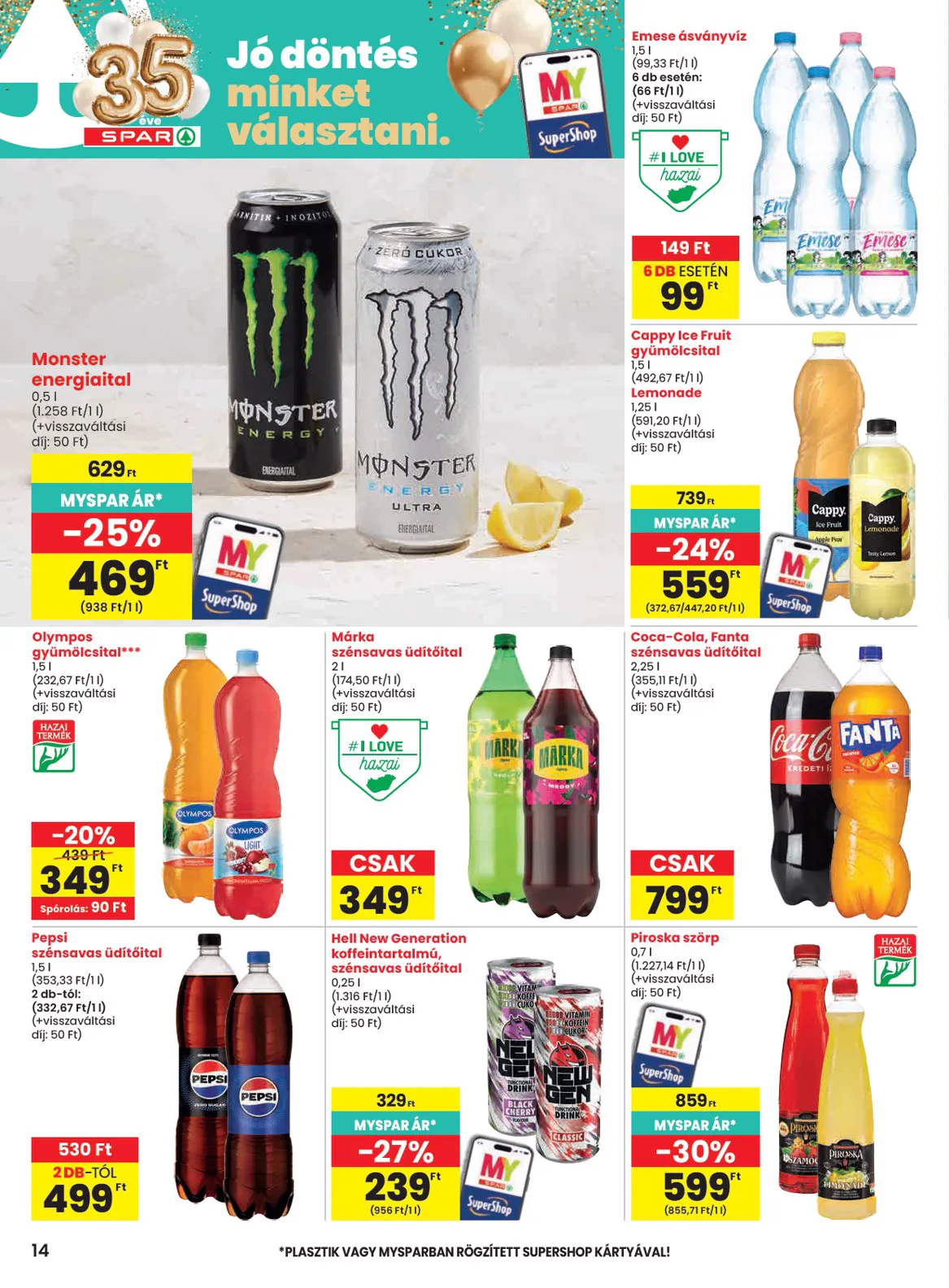 Spar akciós újság 2026.10.29-től - 14. oldal.