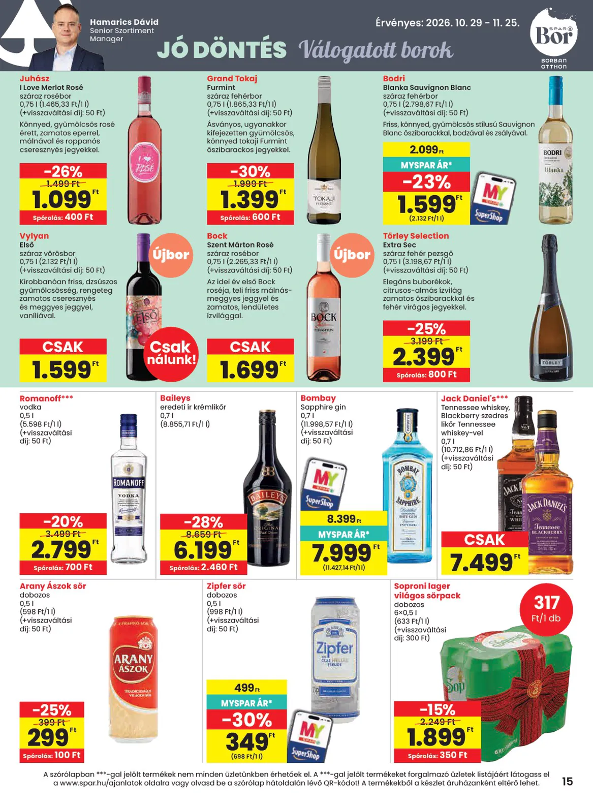 Spar akciós újság 2026.10.29-től - 15. oldal.