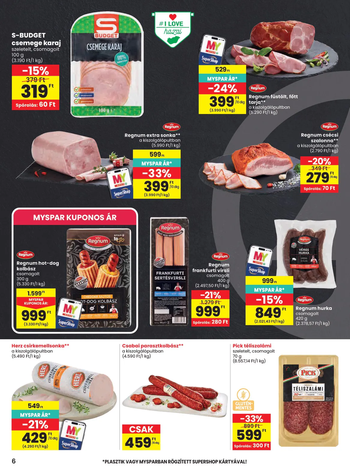 Spar akciós újság 2026.10.29-től - 6. oldal.