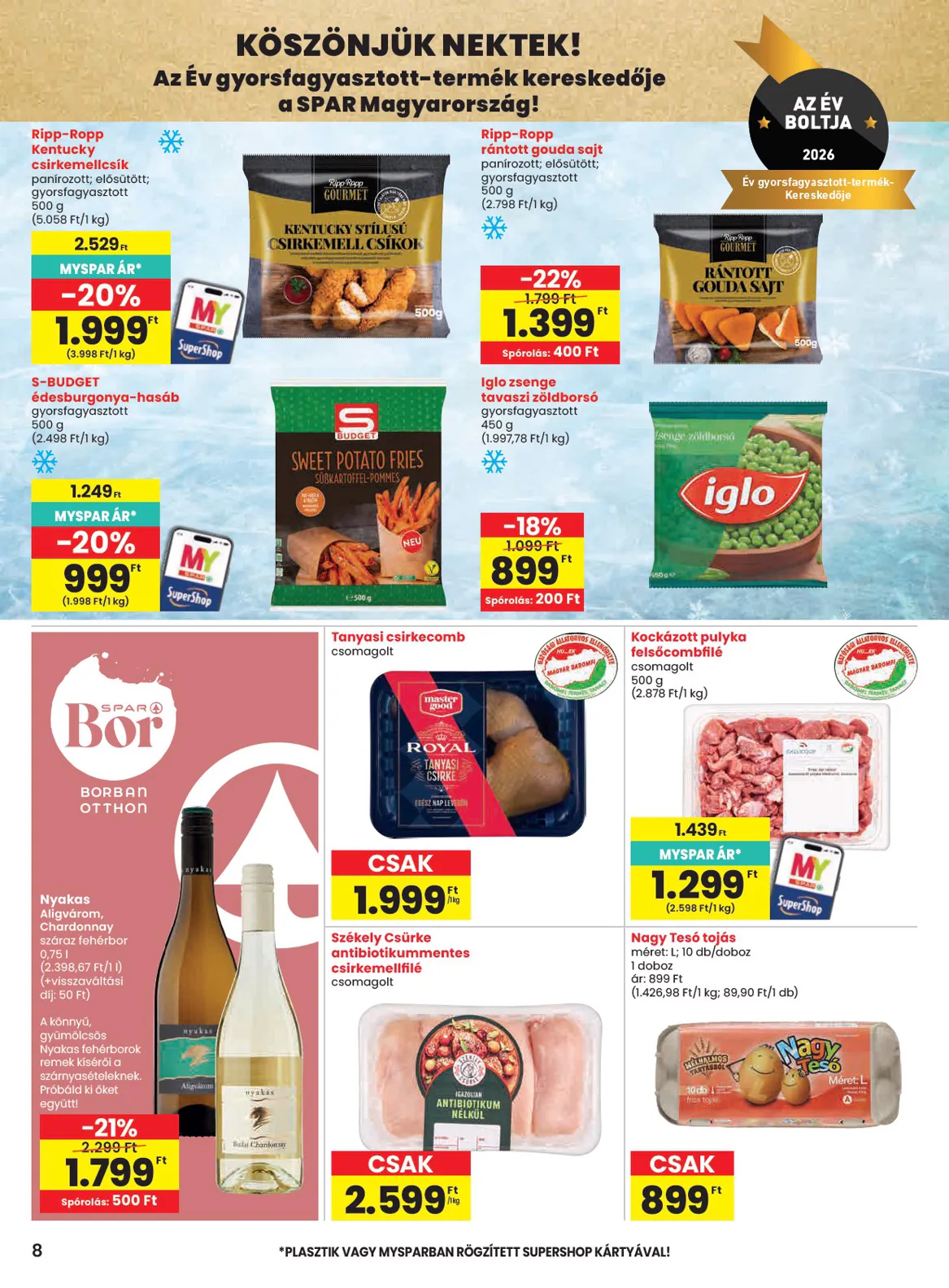 Spar akciós újság 2026.10.29-től - 8. oldal.