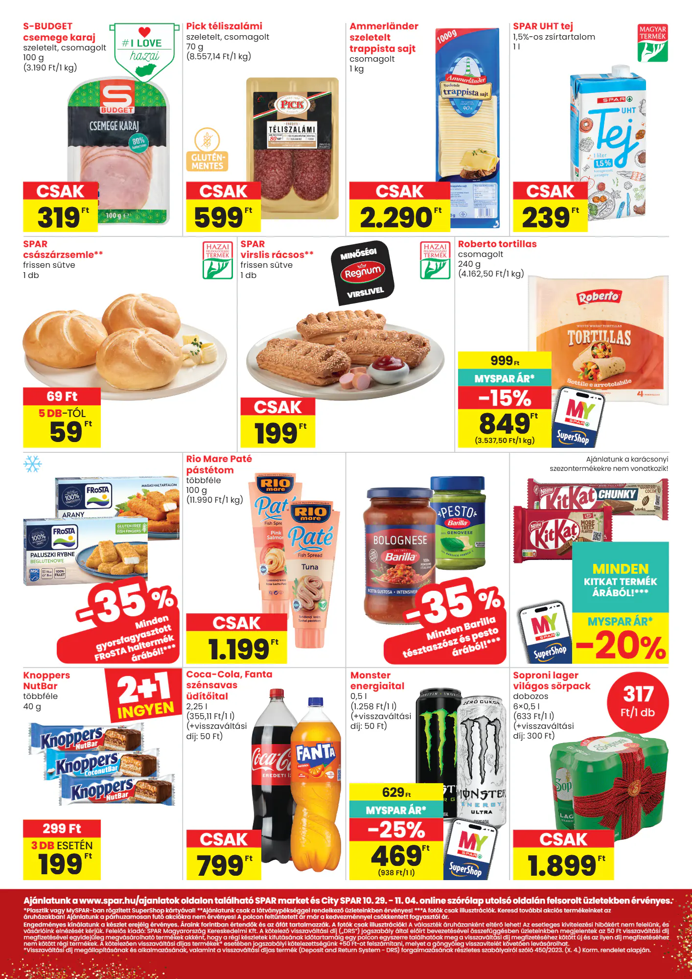 Spar Market akciós újság 2026.10.29-től - 2. oldal.
