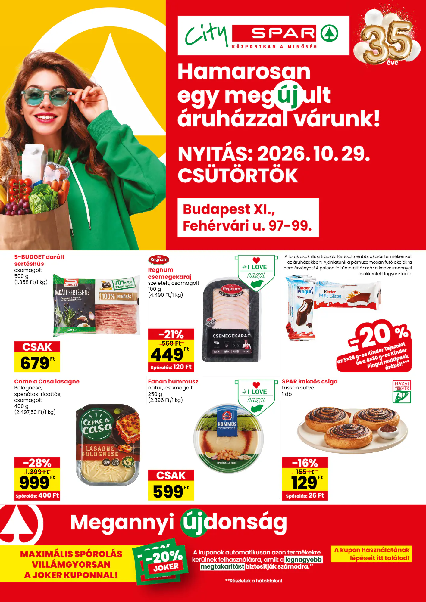 Spar Market akciós újság 2026.10.29-től - 1. oldal.