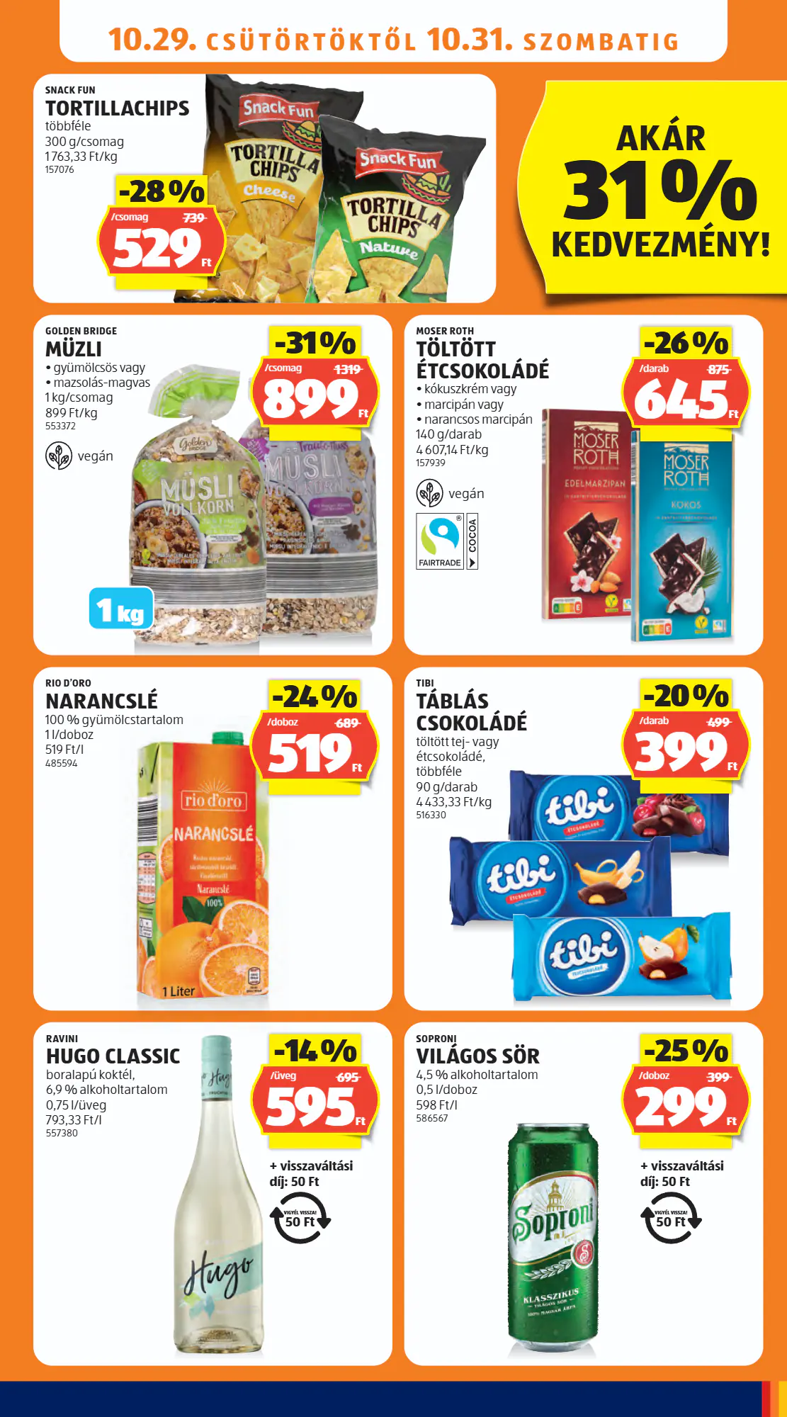 Aldi akciós újság 2026.10.29-től - 15. oldal.