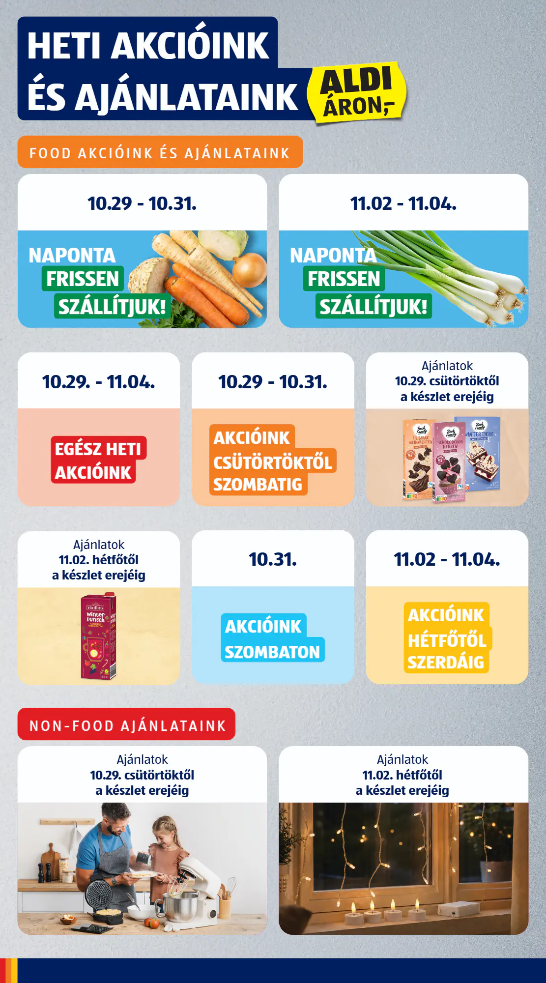Aldi akciós újság 2026.10.29-től - 4. oldal.
