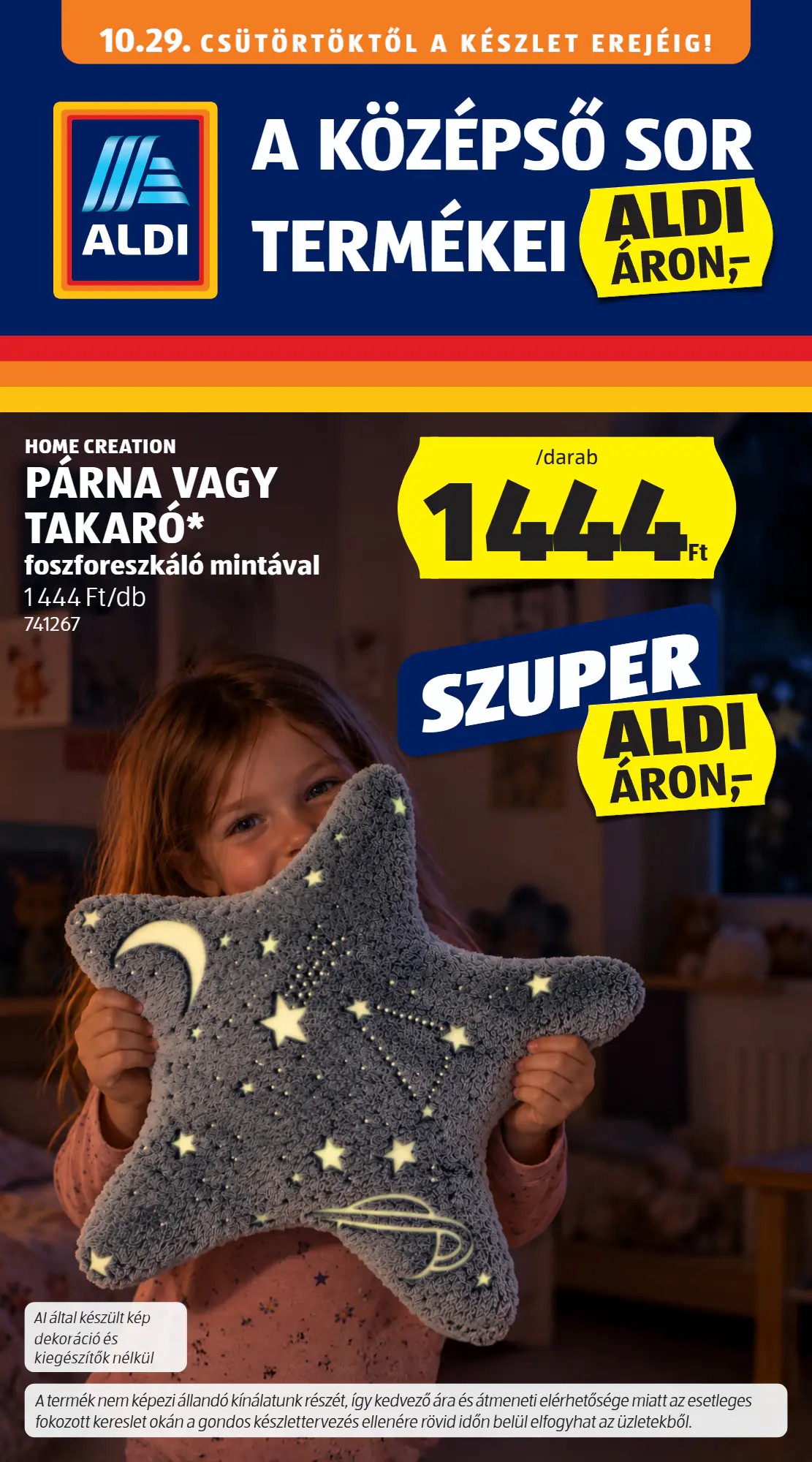 Aldi akciós újság 2026.10.29-től - 1. oldal.