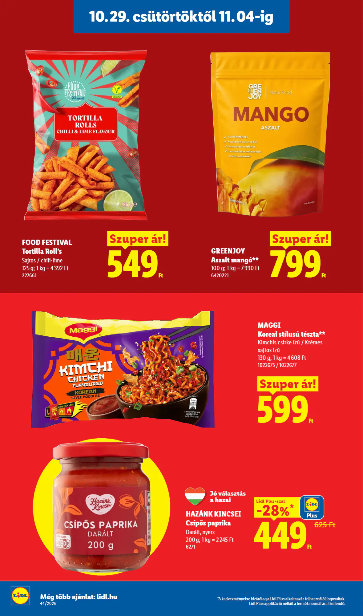 Lidl akciós újság 2026.10.29-től - 16. oldal.