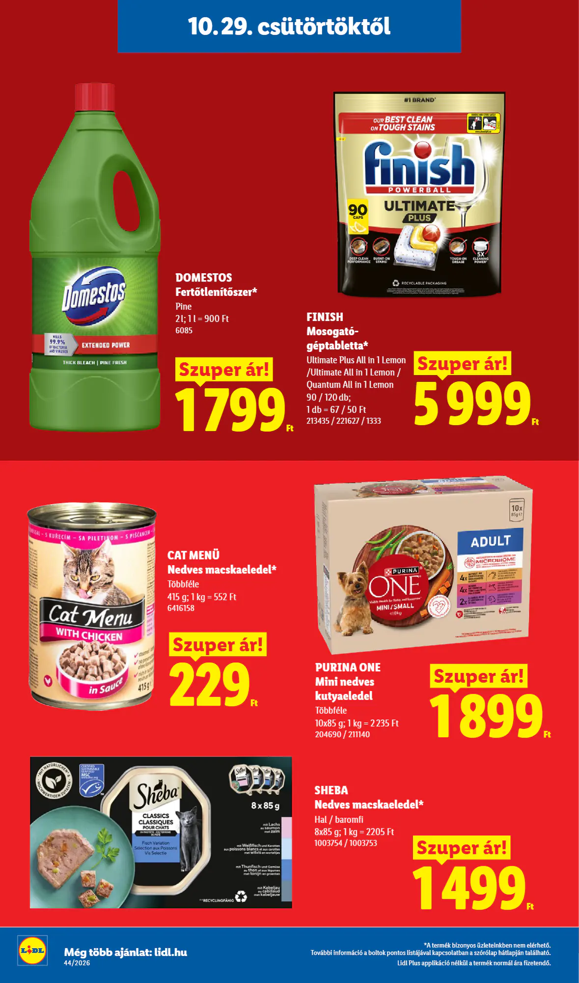 Lidl akciós újság 2026.10.29-től - 20. oldal.