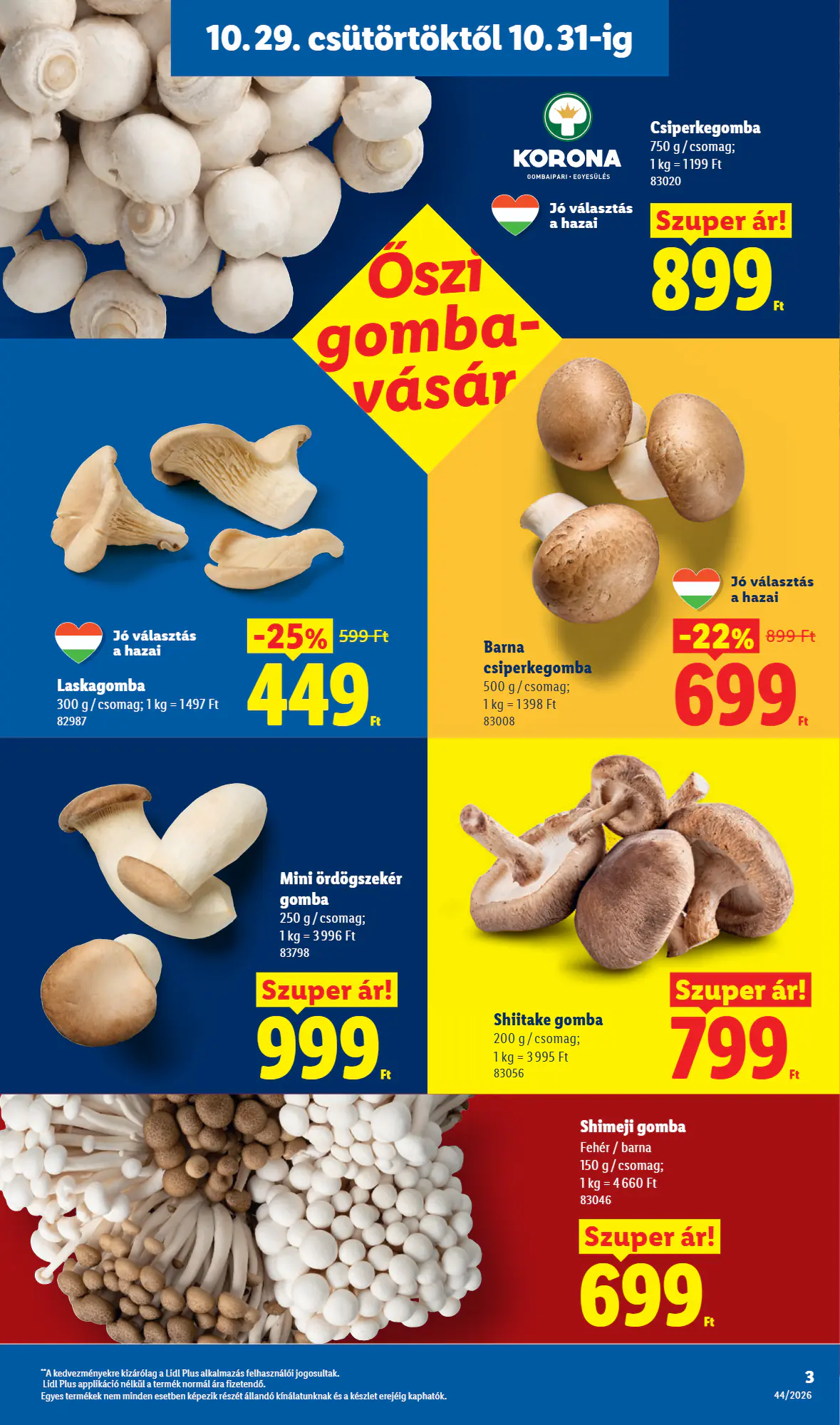 Lidl akciós újság 2026.10.29-től - 3. oldal.